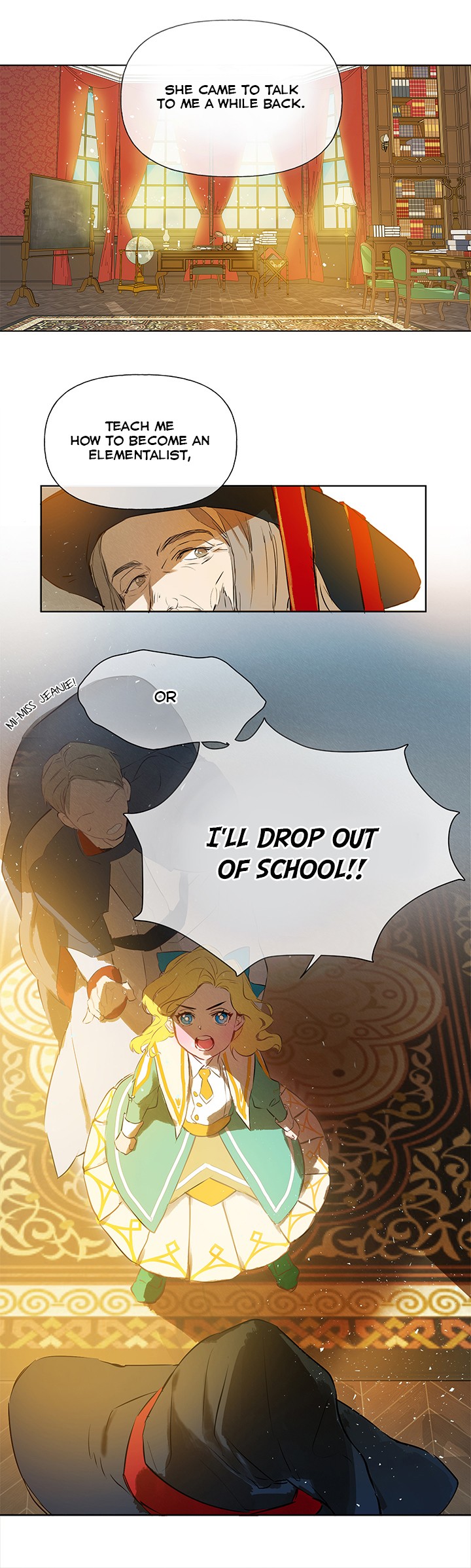 The Golden Haired Elementalist Chapter 3 page 9 - Chapter 3