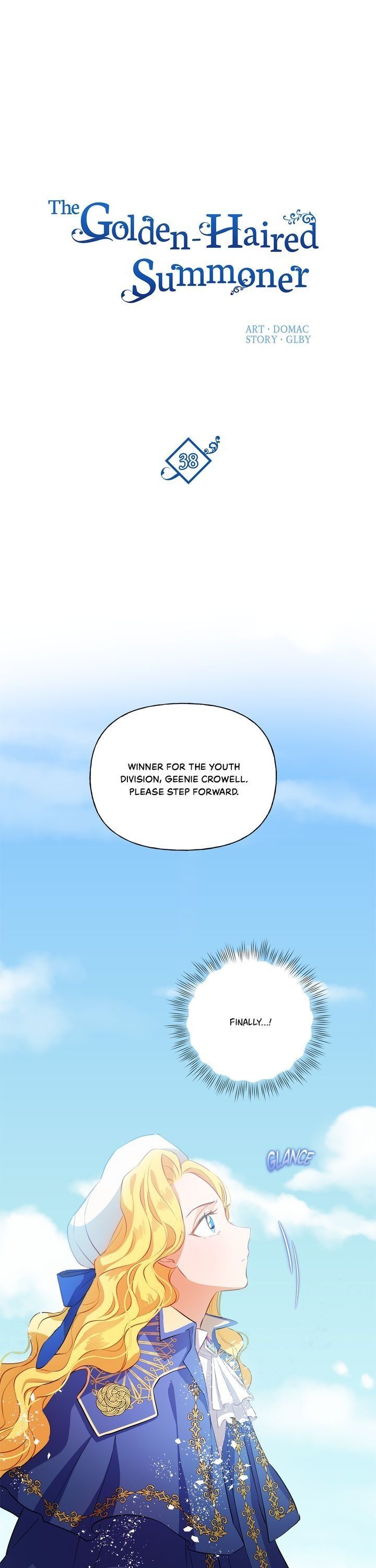 The Golden Haired Elementalist Chapter 38 page 1 - Chapter 38