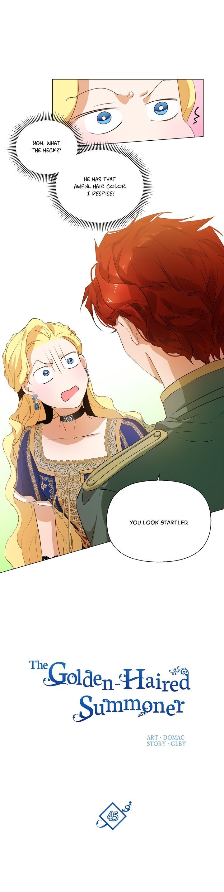 The Golden Haired Elementalist Chapter 45 page 1 - Chapter 45
