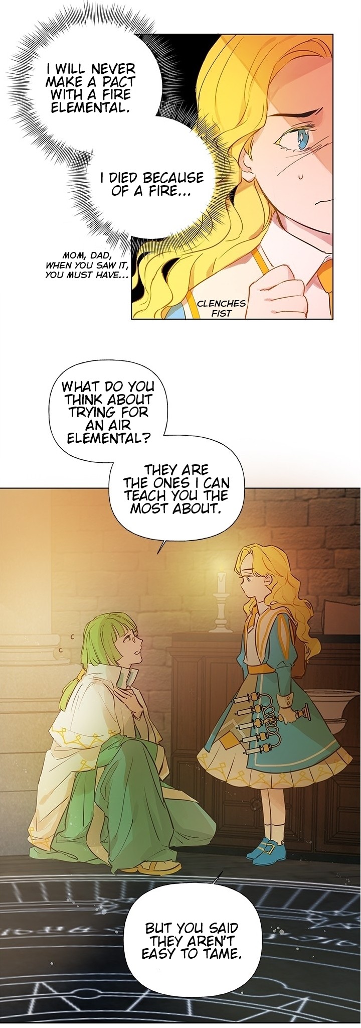 The Golden Haired Elementalist Chapter 6 page 23 - Chapter 6: The Second Pact