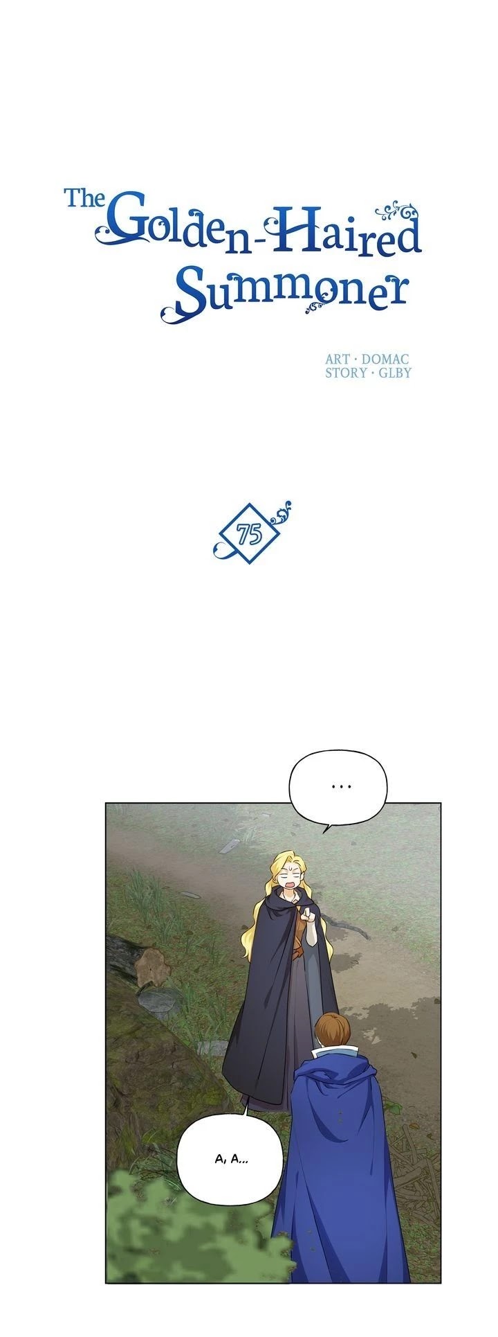 The Golden Haired Elementalist Chapter 75 page 1 - Chapter 75