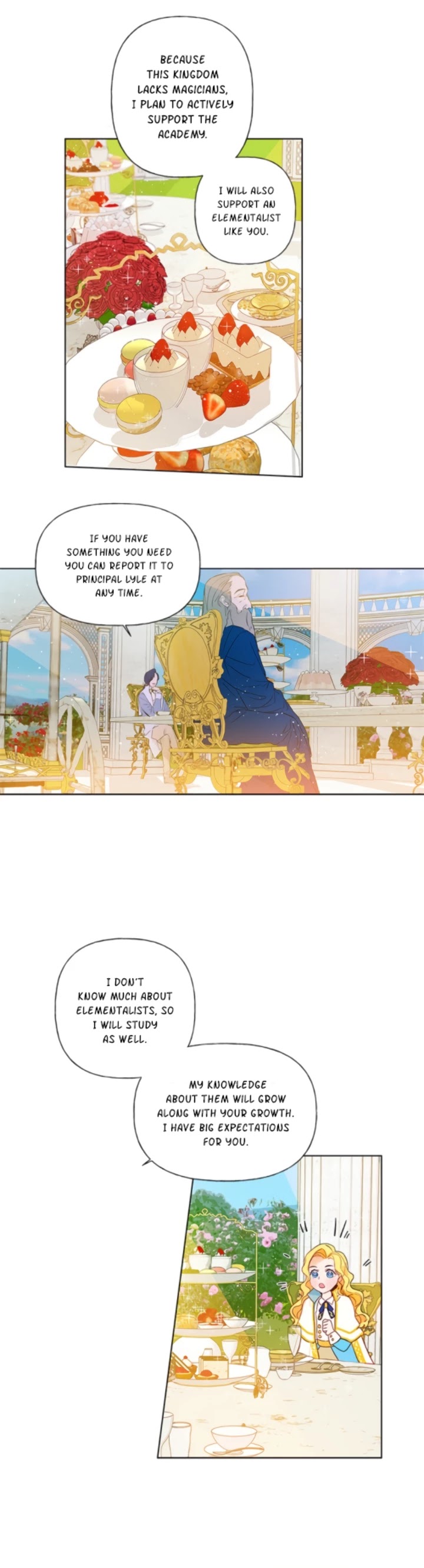 The Golden Haired Elementalist Chapter 8 page 12 - Chapter 8