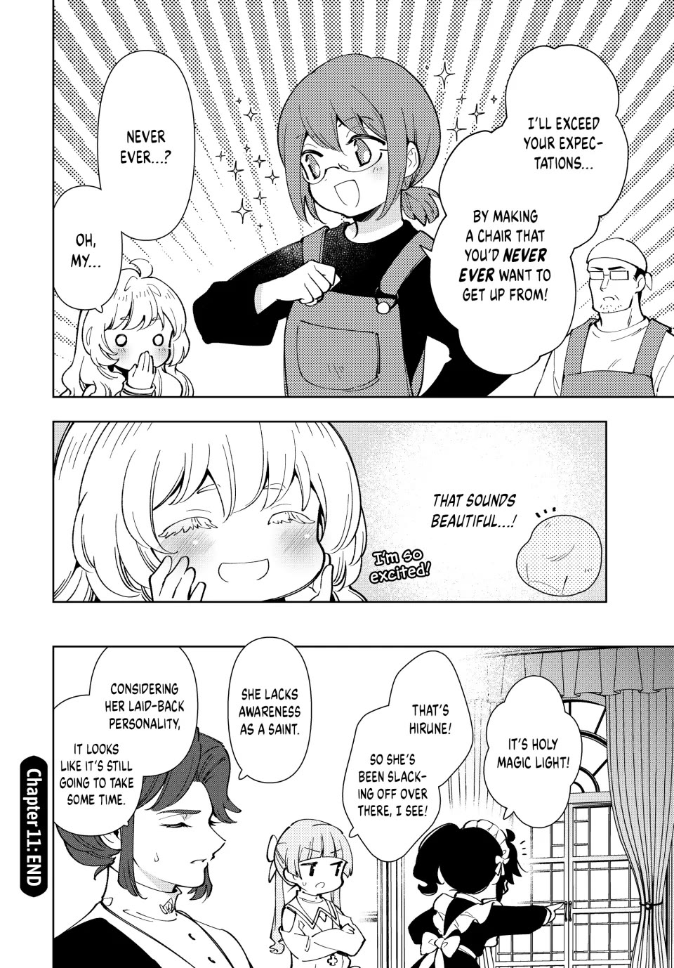 The Great Saint's Carefree Journey to Another World. Chapter 11 page 32 - Chapter 11: A Chair That Saints Never Want to Get Up From?!