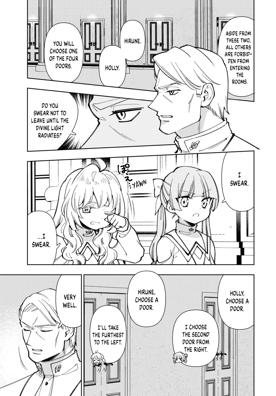 The Great Saint's Carefree Journey to Another World. Chapter 9 page 15 - Chapter 9: Sleepy Saint Promotion Ceremony!
