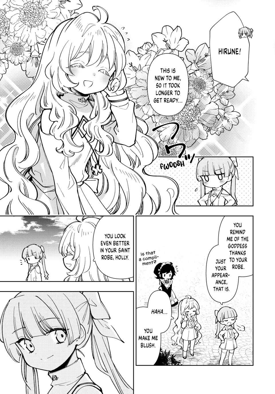 The Great Saint's Carefree Journey to Another World. Chapter 9 page 3 - Chapter 9: Sleepy Saint Promotion Ceremony!