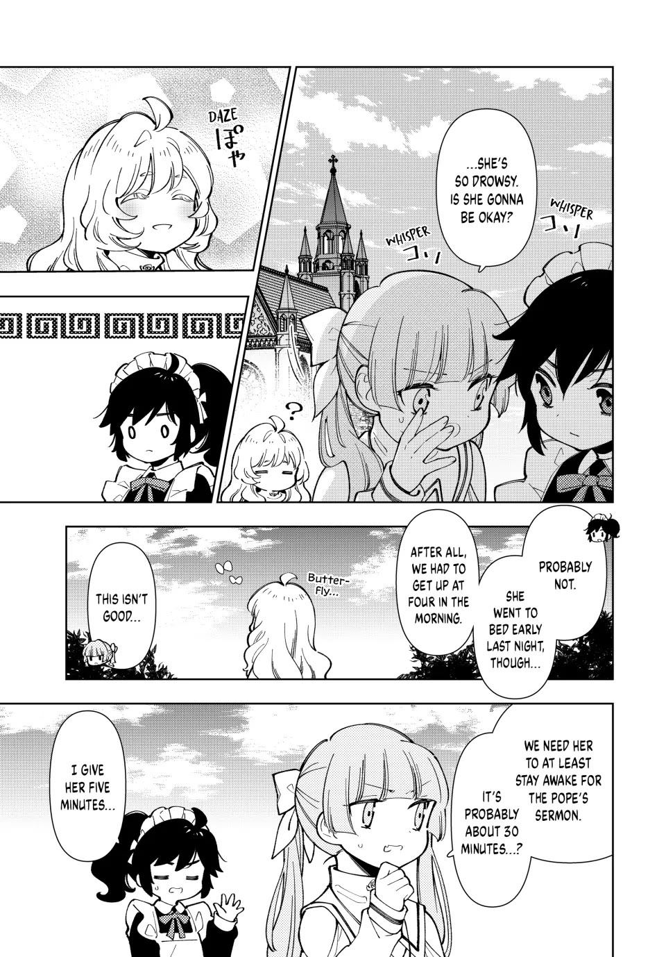 The Great Saint's Carefree Journey to Another World. Chapter 9 page 5 - Chapter 9: Sleepy Saint Promotion Ceremony!