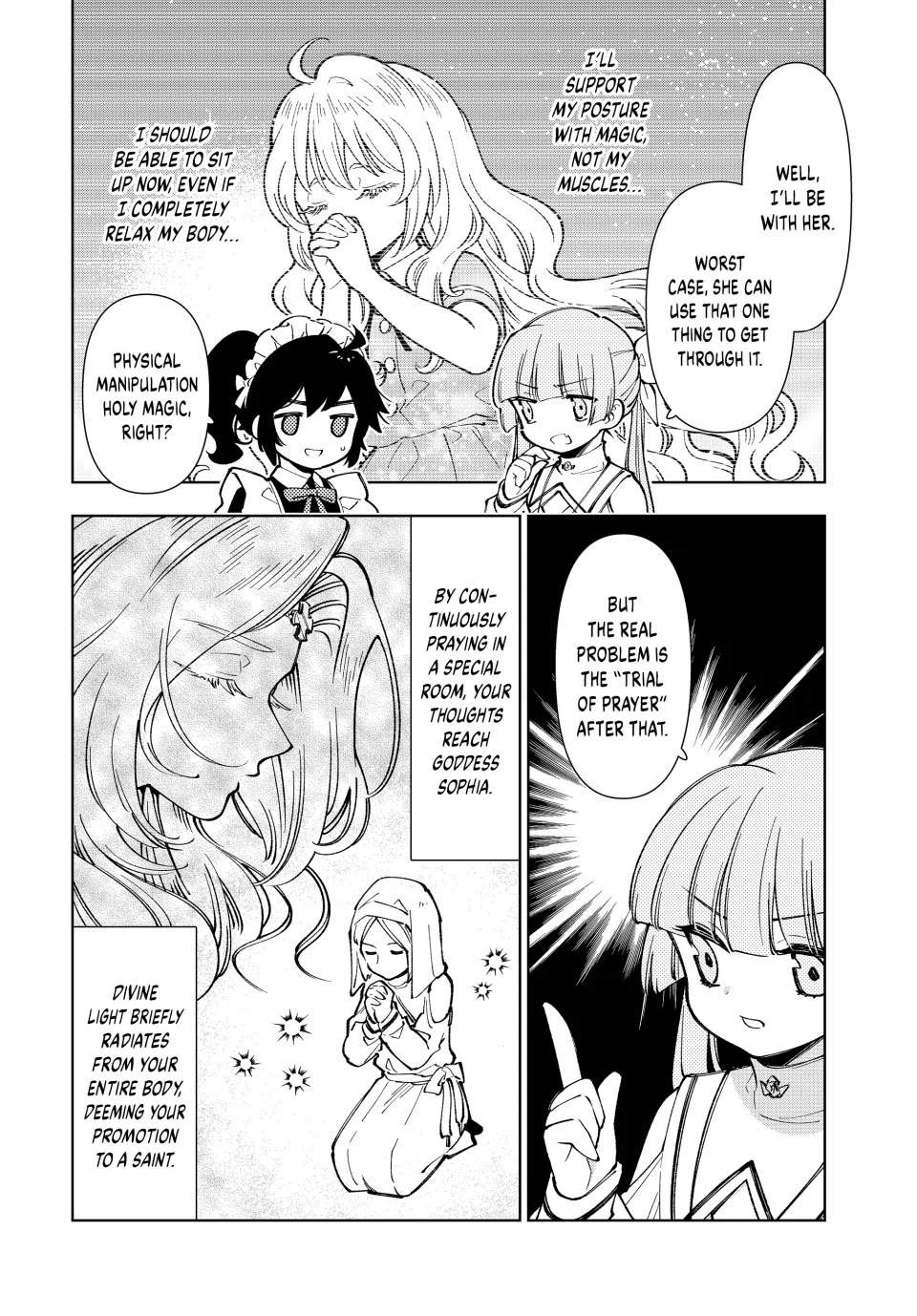 The Great Saint's Carefree Journey to Another World. Chapter 9 page 6 - Chapter 9: Sleepy Saint Promotion Ceremony!