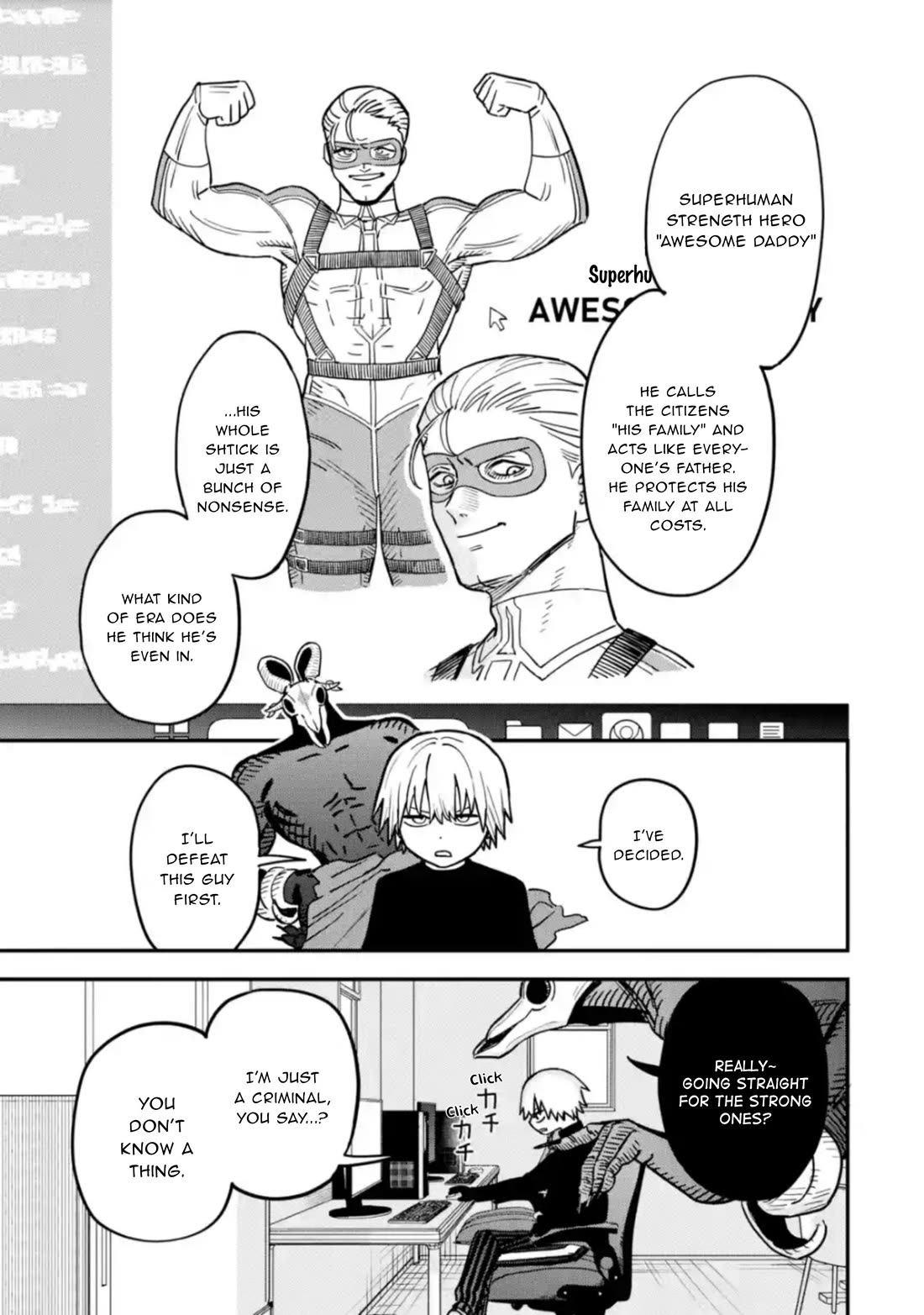 The Great Villainous Boy Chapter 2 page 12 - Chapter 2: The Superhuman Strength Hero