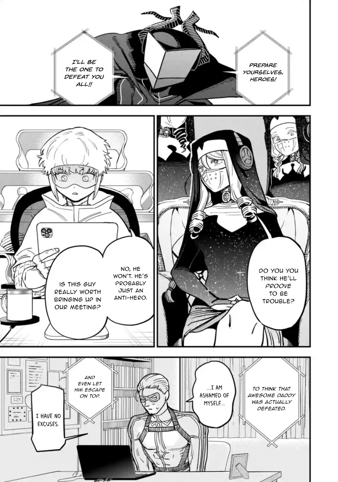 The Great Villainous Boy Chapter 3 page 2 - Chapter 3: The Rabbit, Cat, Bear and Snake Heroes