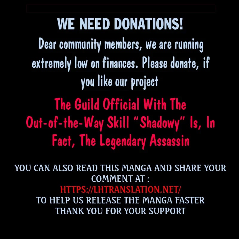 The Guild Official With The Out-of-the-Way Skill “Shadowy” Is, In Fact, The Legendary Assassin Chapter 31 page 37 - Chapter 31