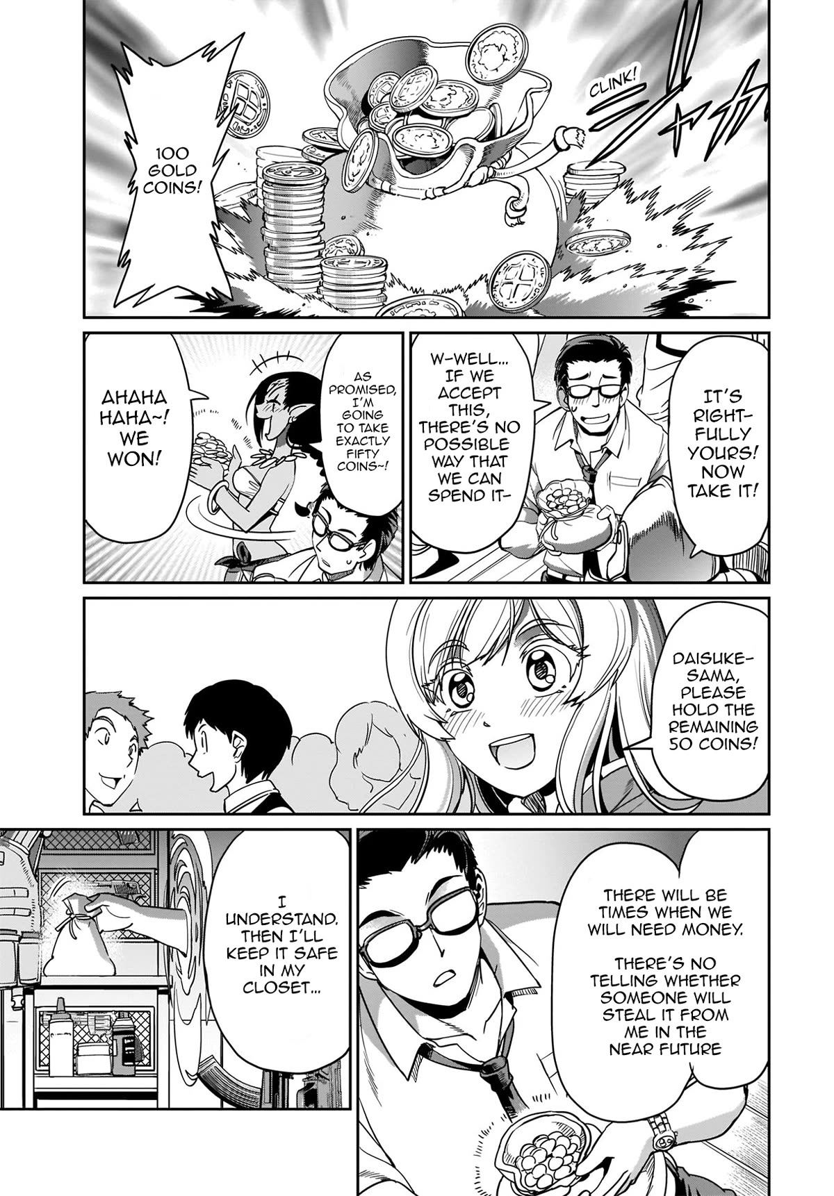 The Gunner's Life of a Middle-aged Man Summoned to Another World and Armed With a Rifle Chapter 10 page 14 - Chapter 10: Colosseum Aftermath
