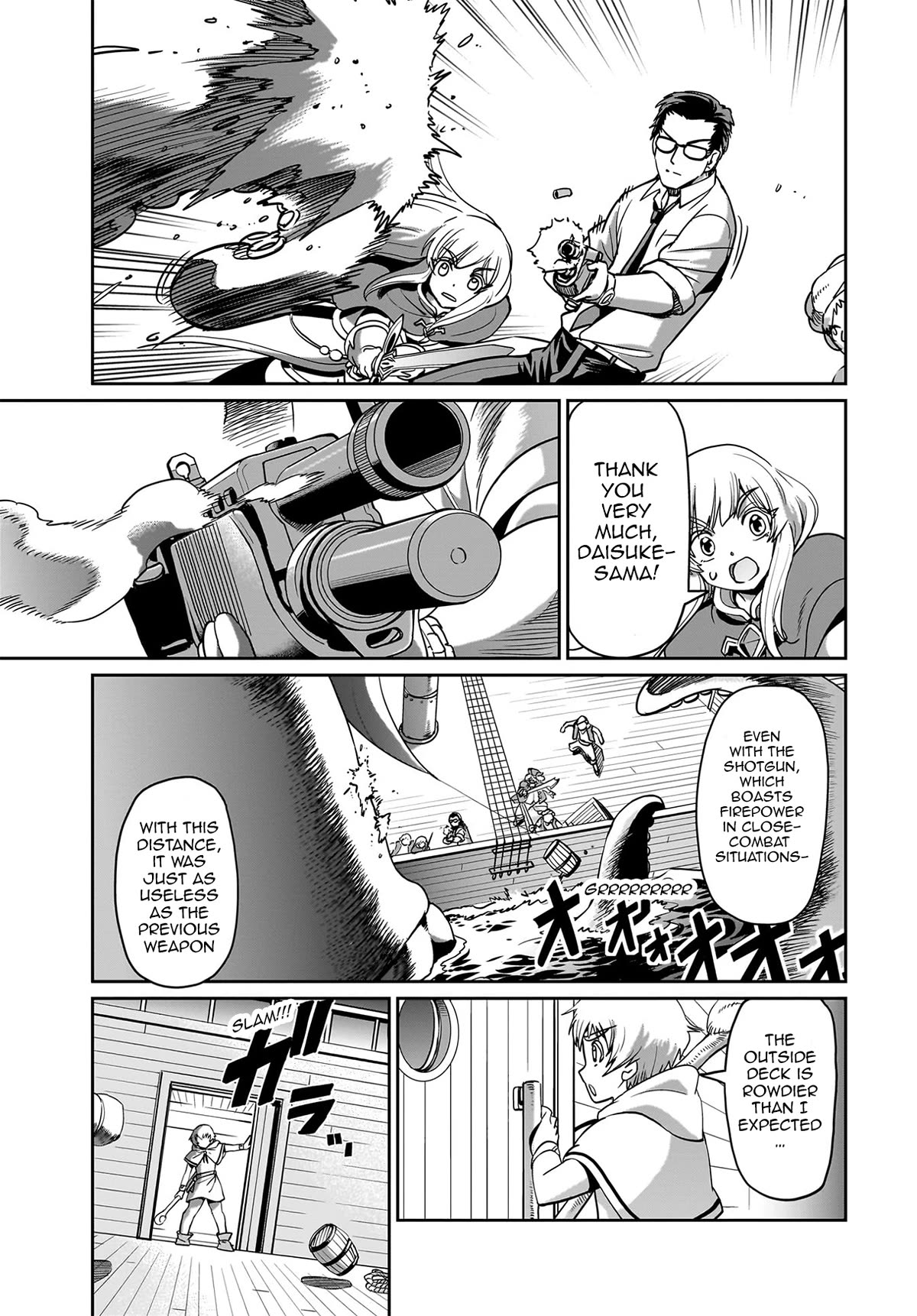 The Gunner's Life of a Middle-aged Man Summoned to Another World and Armed With a Rifle Chapter 12 page 6 - Chapter 12: Please Be Careful To Not Fall From The Ship