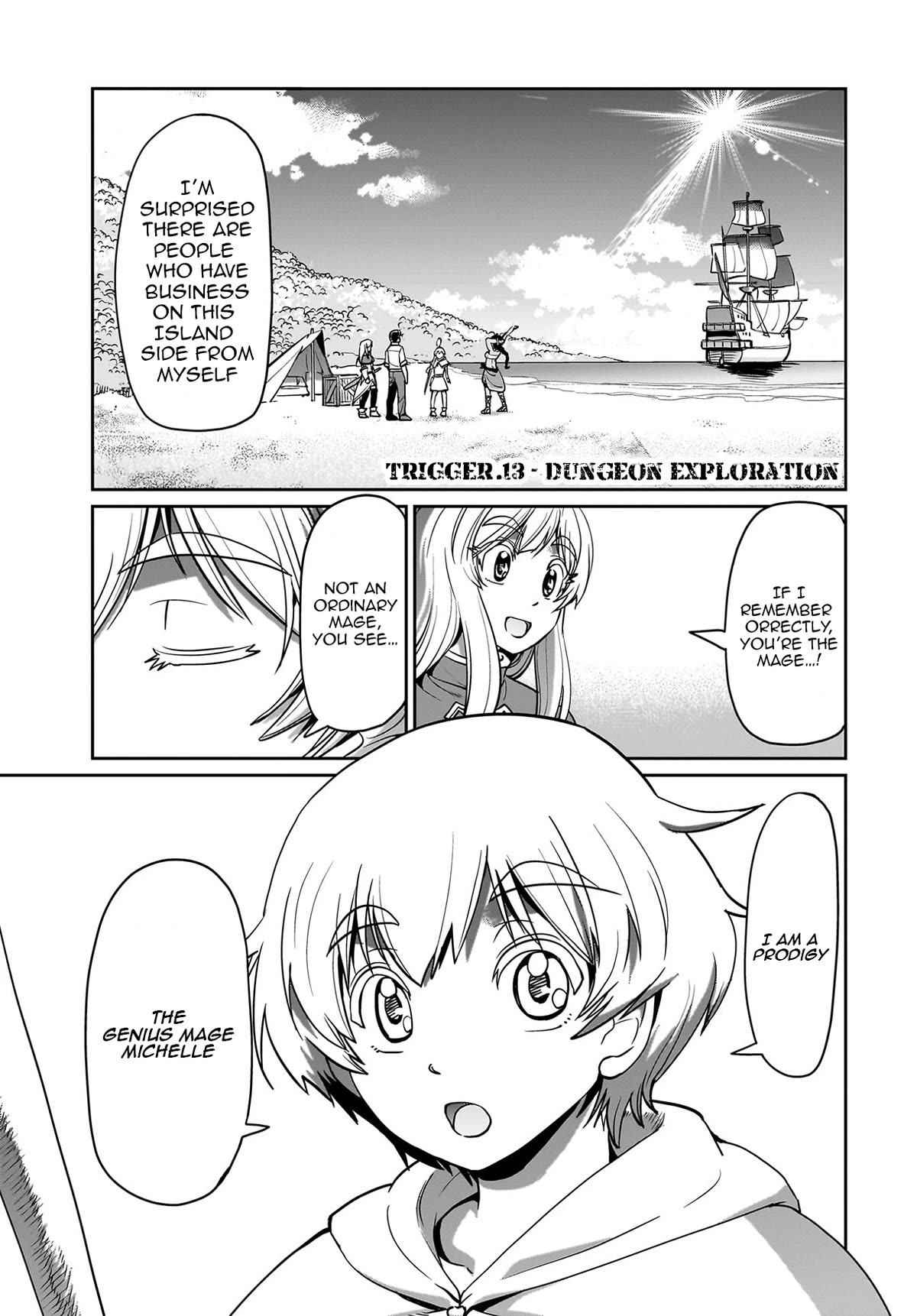 The Gunner's Life of a Middle-aged Man Summoned to Another World and Armed With a Rifle Chapter 13 page 2 - Chapter 13: Dungeon Exploration