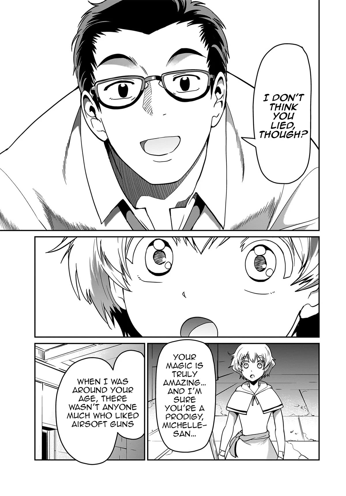The Gunner's Life of a Middle-aged Man Summoned to Another World and Armed With a Rifle Chapter 14 page 16 - Chapter 14: The Secret of Michelle