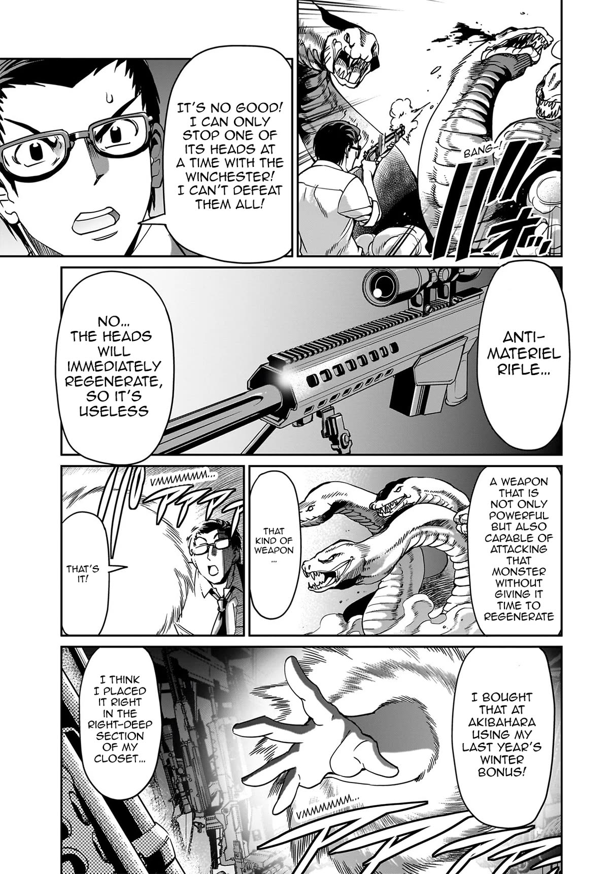 The Gunner's Life of a Middle-aged Man Summoned to Another World and Armed With a Rifle Chapter 17 page 18 - Chapter 17: The Seven-Headed Demonic Beast