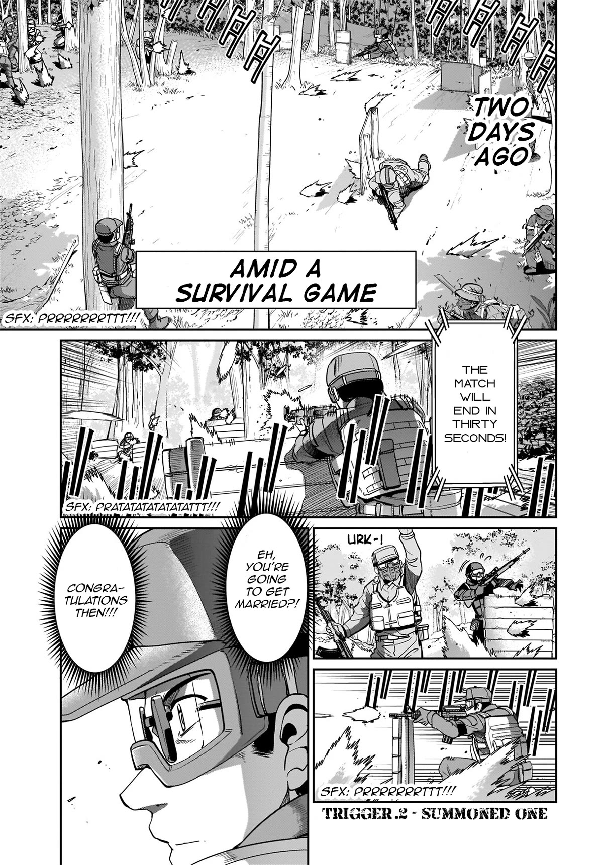 The Gunner's Life of a Middle-aged Man Summoned to Another World and Armed With a Rifle Chapter 2 page 2 - Chapter 2: Summoned One