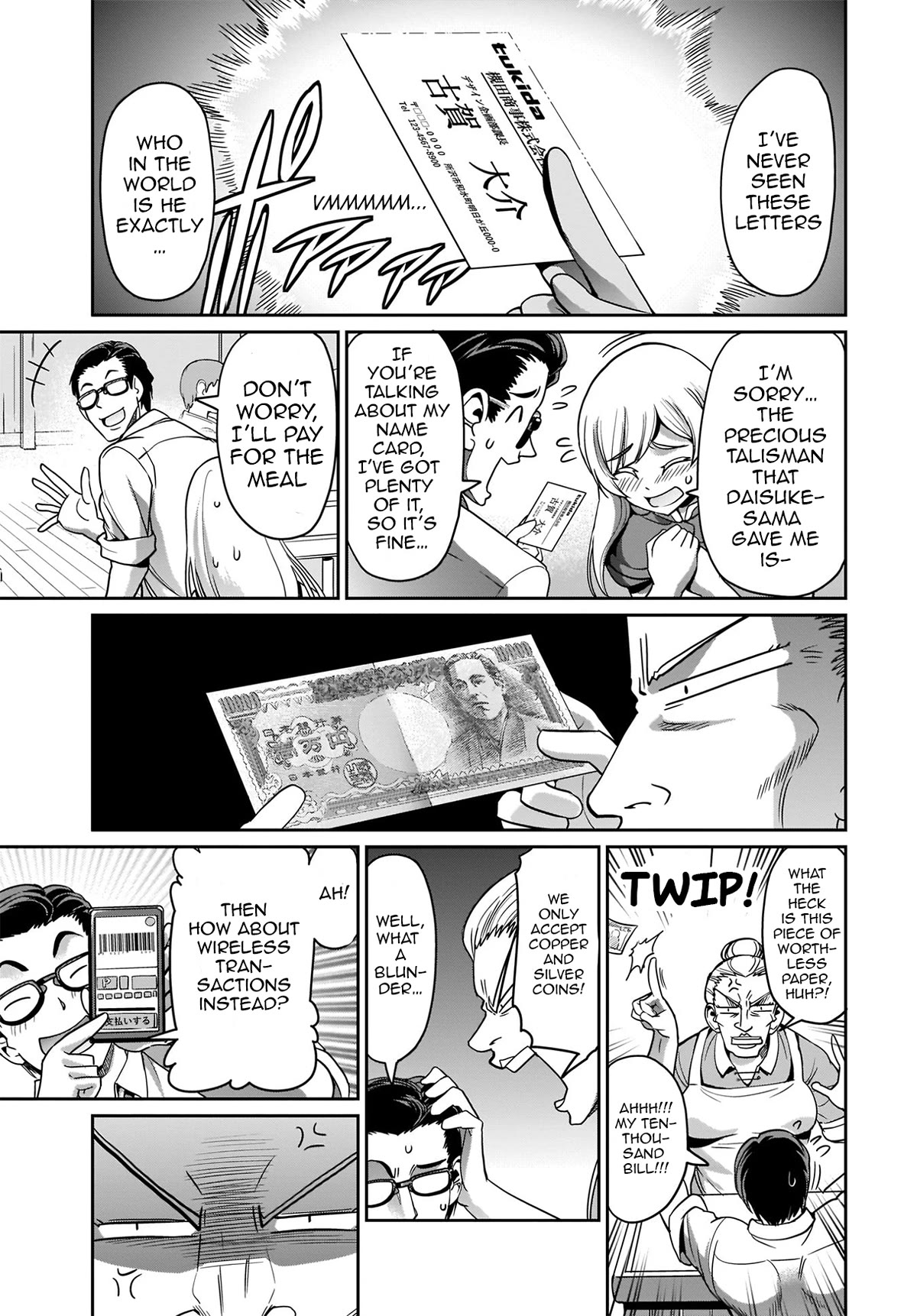 The Gunner's Life of a Middle-aged Man Summoned to Another World and Armed With a Rifle Chapter 4 page 12 - Chapter 4: Meeting in the Port City