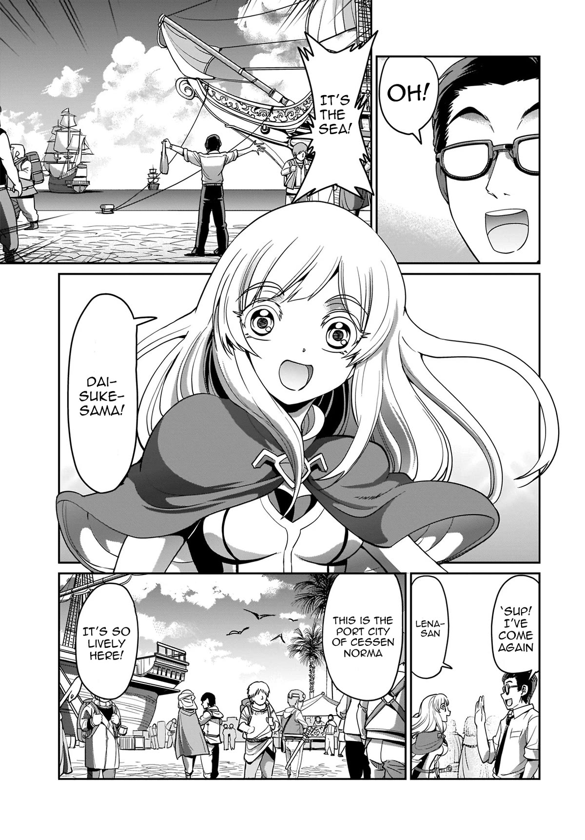 The Gunner's Life of a Middle-aged Man Summoned to Another World and Armed With a Rifle Chapter 4 page 4 - Chapter 4: Meeting in the Port City