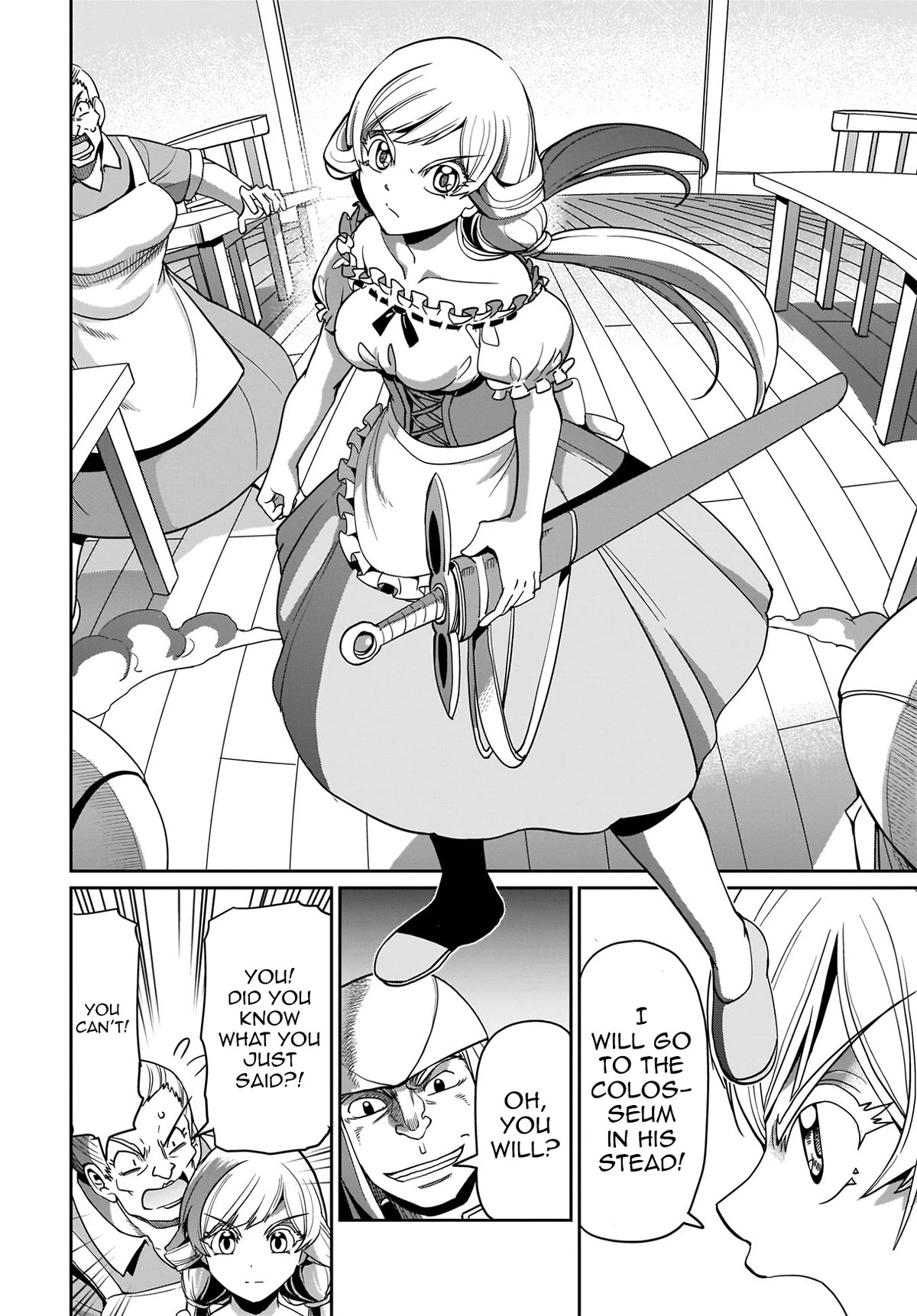 The Gunner's Life of a Middle-aged Man Summoned to Another World and Armed With a Rifle Chapter 5 page 15 - Chapter 5: Invitation to the Colosseum