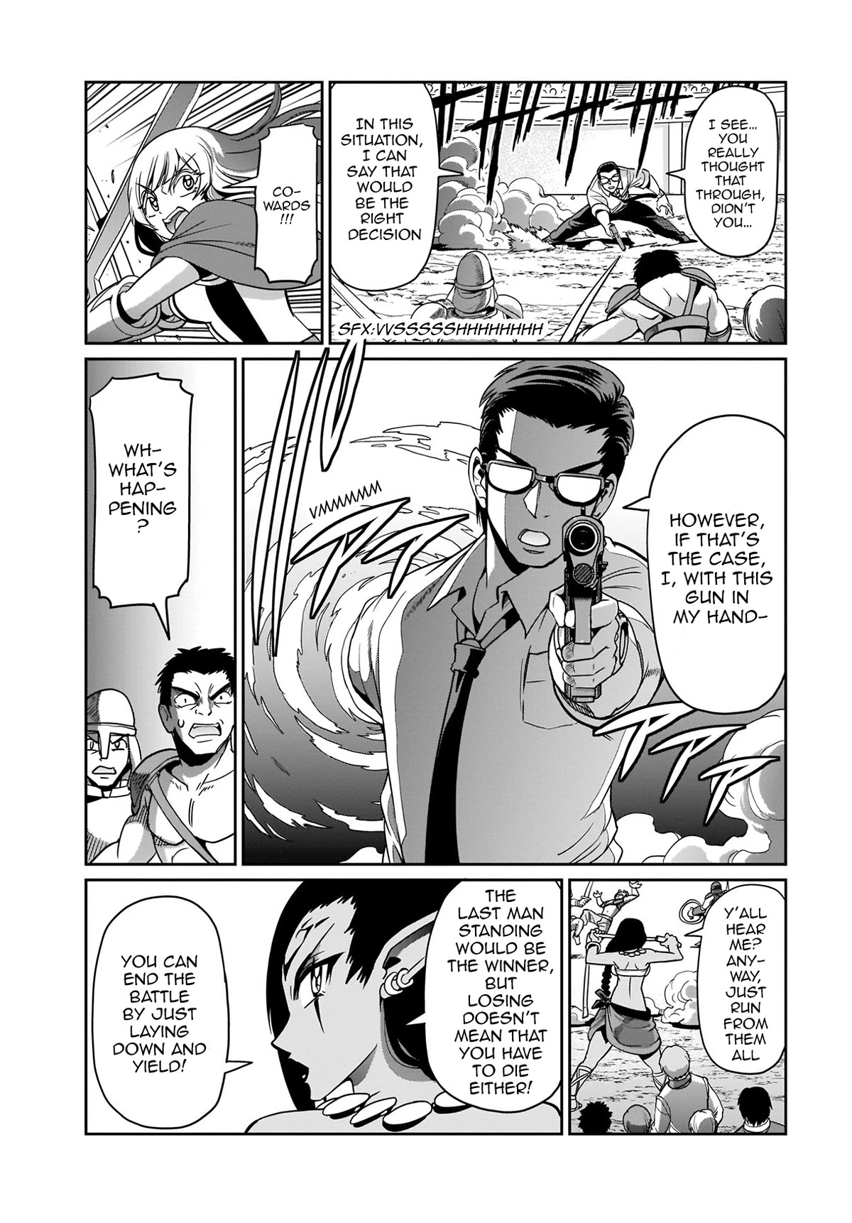 The Gunner's Life of a Middle-aged Man Summoned to Another World and Armed With a Rifle Chapter 6 page 12 - Chapter 6: Battle Royale