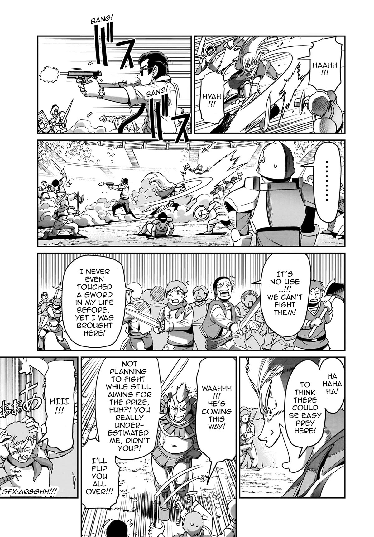 The Gunner's Life of a Middle-aged Man Summoned to Another World and Armed With a Rifle Chapter 6 page 8 - Chapter 6: Battle Royale