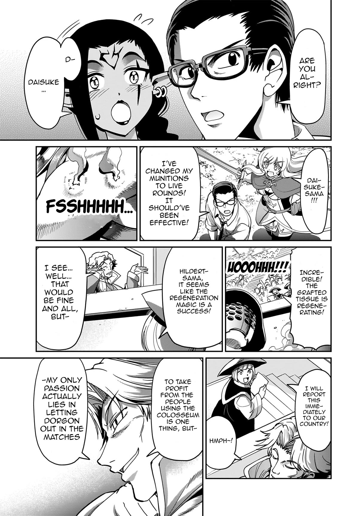 The Gunner's Life of a Middle-aged Man Summoned to Another World and Armed With a Rifle Chapter 7 page 6 - Chapter 7: Vs. The Strongest Warrior of the Colosseum