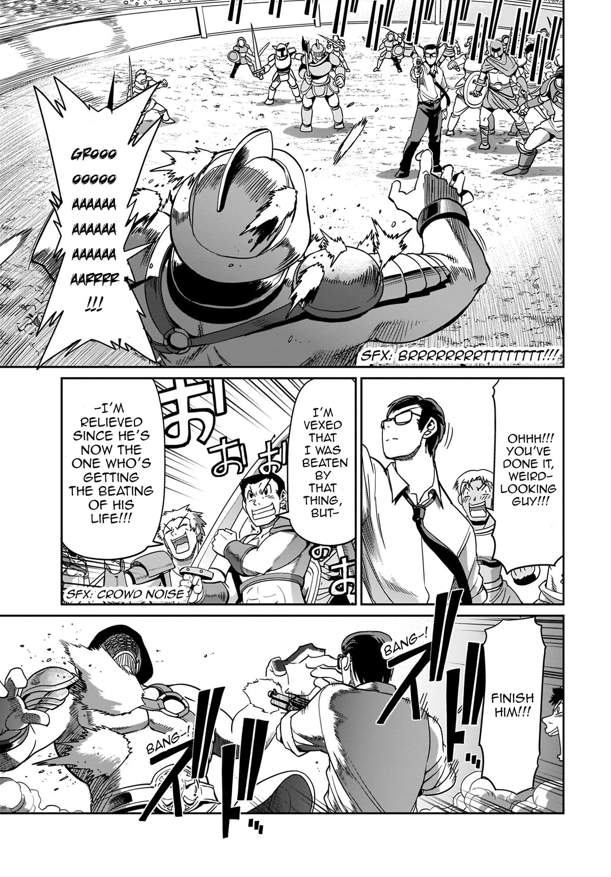 The Gunner's Life of a Middle-aged Man Summoned to Another World and Armed With a Rifle Chapter 7 page 8 - Chapter 7: Vs. The Strongest Warrior of the Colosseum