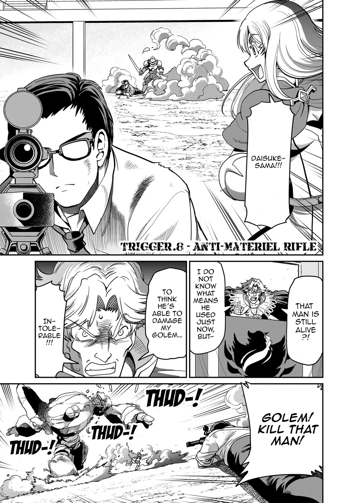 The Gunner's Life of a Middle-aged Man Summoned to Another World and Armed With a Rifle Chapter 8 page 2 - Chapter 8: Anti-Materiel Rifle