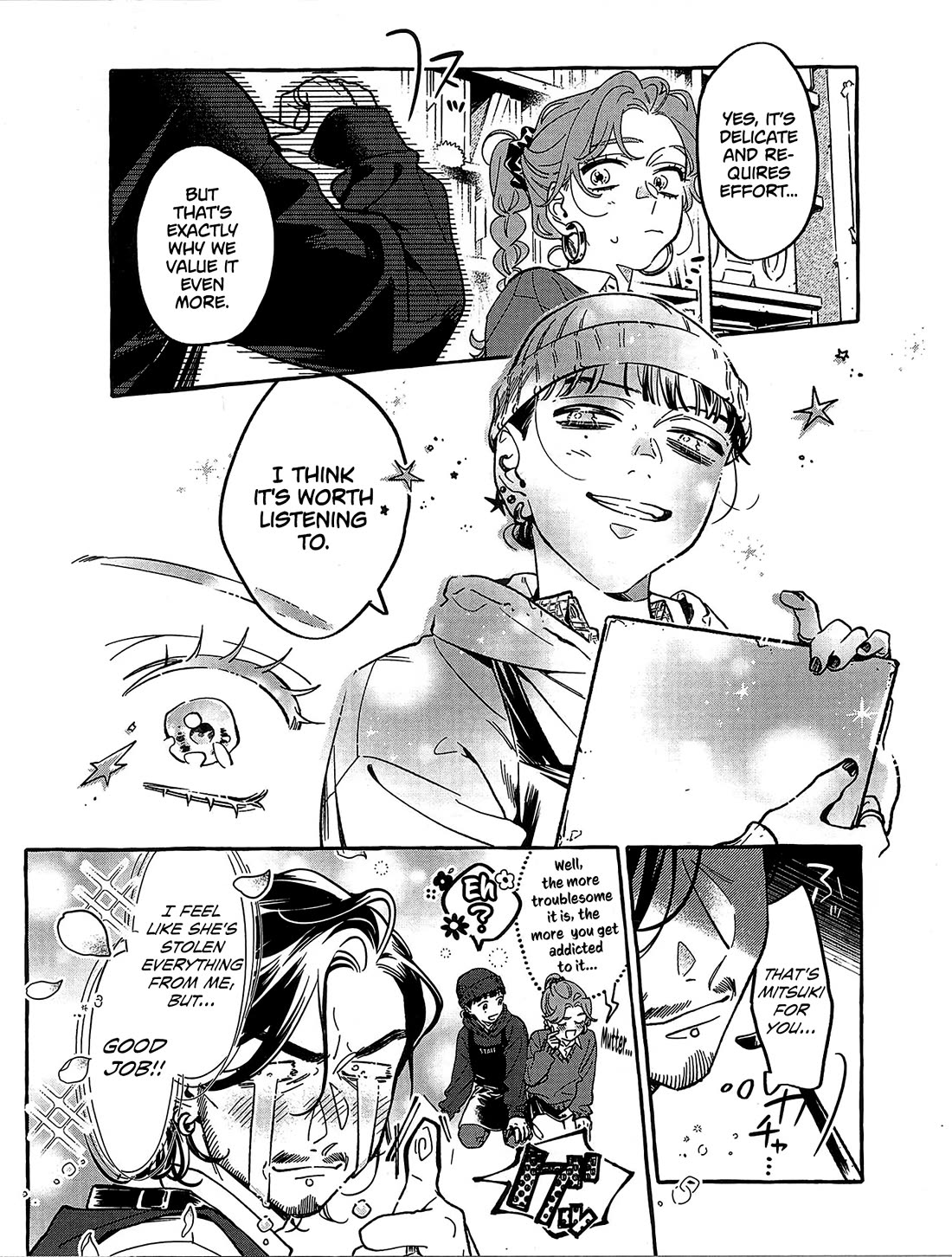 The Guy She Was Interested in Wasn't a Guy at All Chapter 113.5 page 5 - Chapter 113.5: Manga Soundtrack Booklet + Sumiko Arai Interview