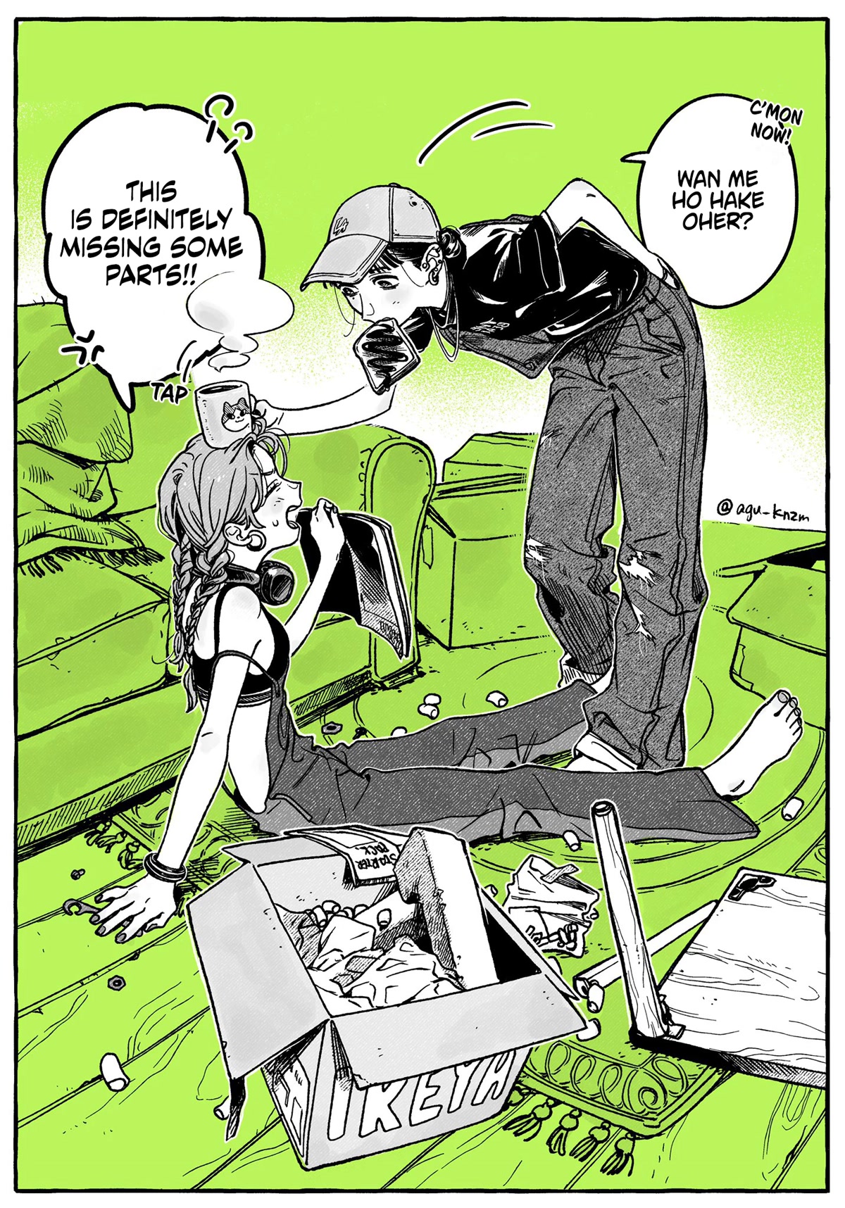 The Guy She Was Interested in Wasn't a Guy at All Chapter 22.1 page 1 - Chapter 22.1: Maybe It Would Be Like This if the Two of Them Moved in Together... Do Your Best!