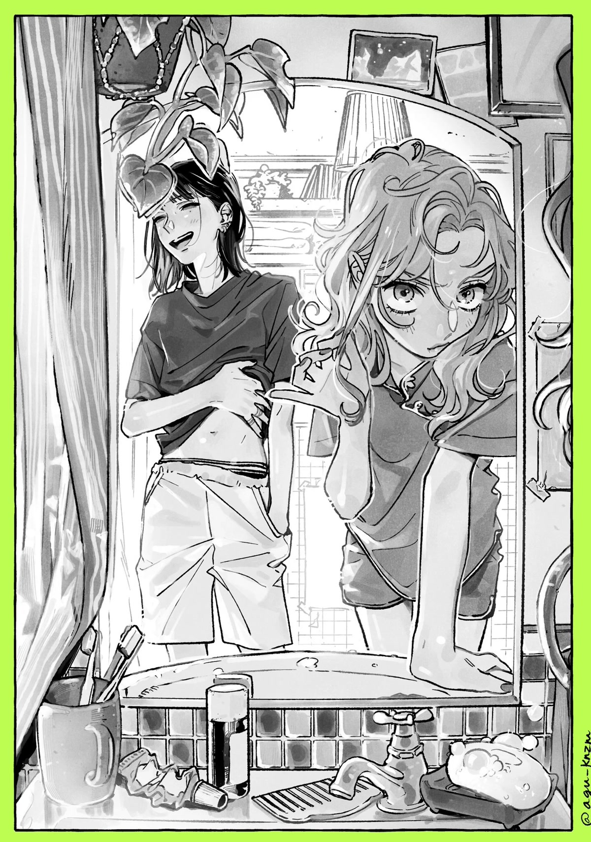 The Guy She Was Interested in Wasn't a Guy at All Chapter 45.1 page 1 - Chapter 45.1: Shared Bathroom