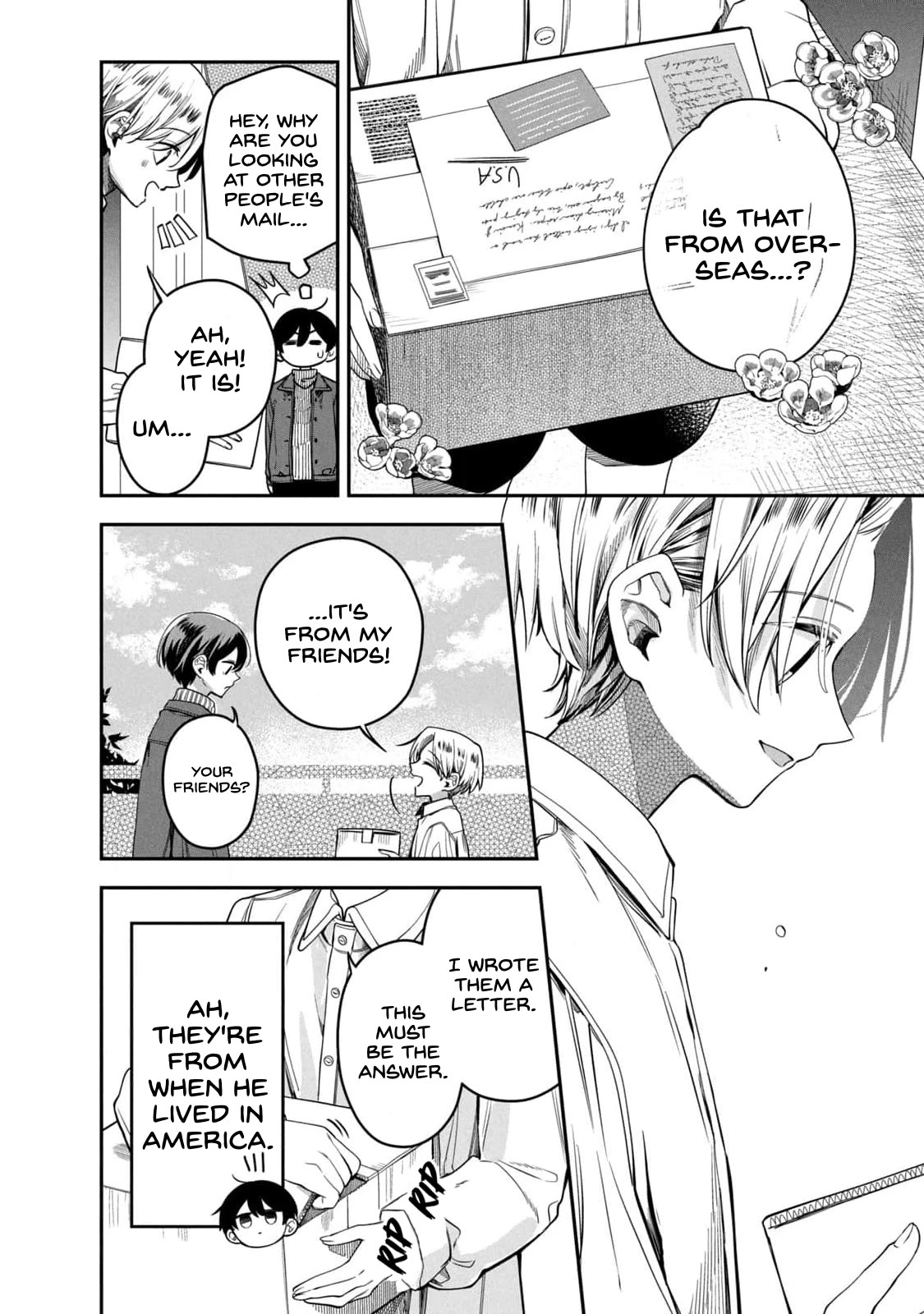The Handsome Girl & the Blonde Little Boy Chapter 6 page 8 - Chapter 6: we match