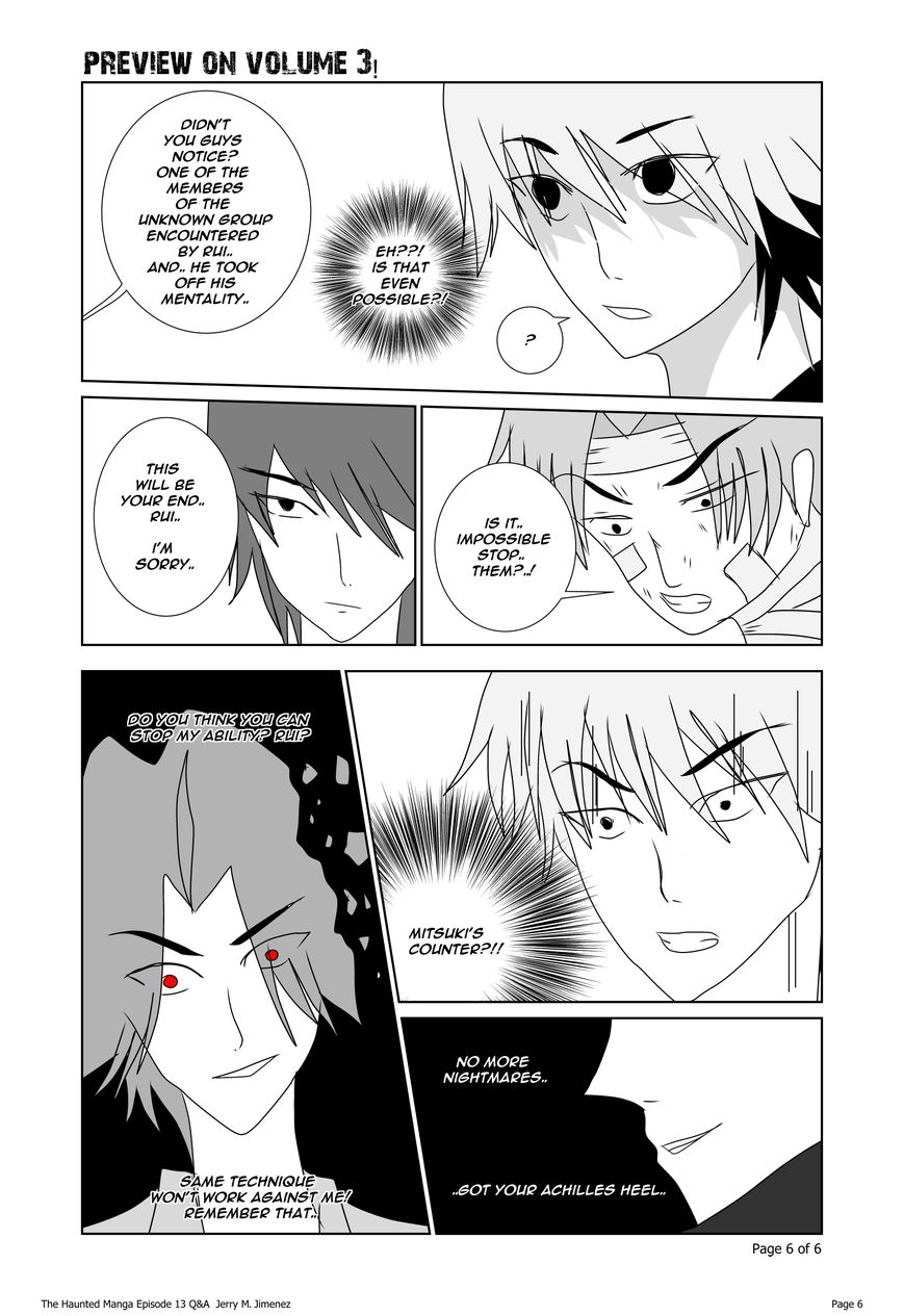 The Haunted Chapter 13.1 page 6 - Chapter 13.1 : Q & A