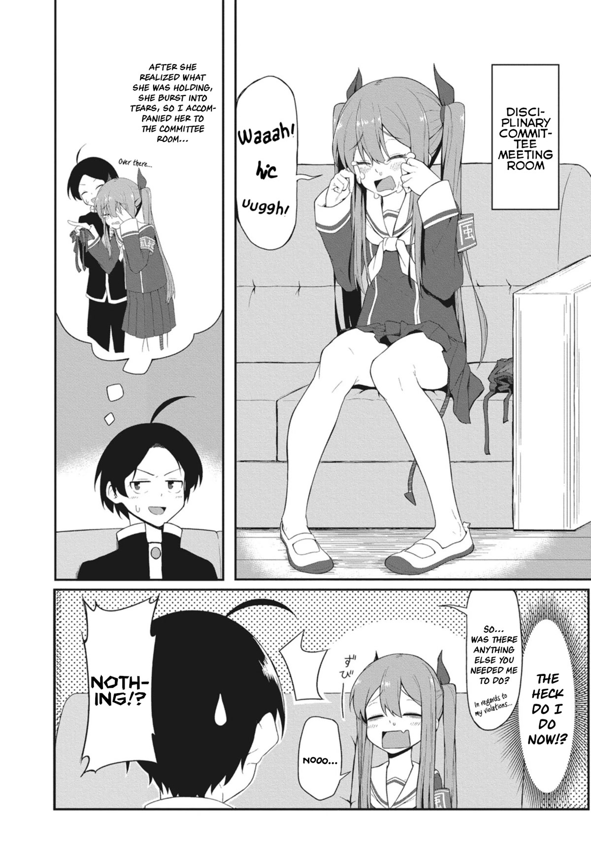 The Hella Weak Disciplinary Committee Chairman, Kaeri-chan Chapter 1 page 14 - Chapter 1