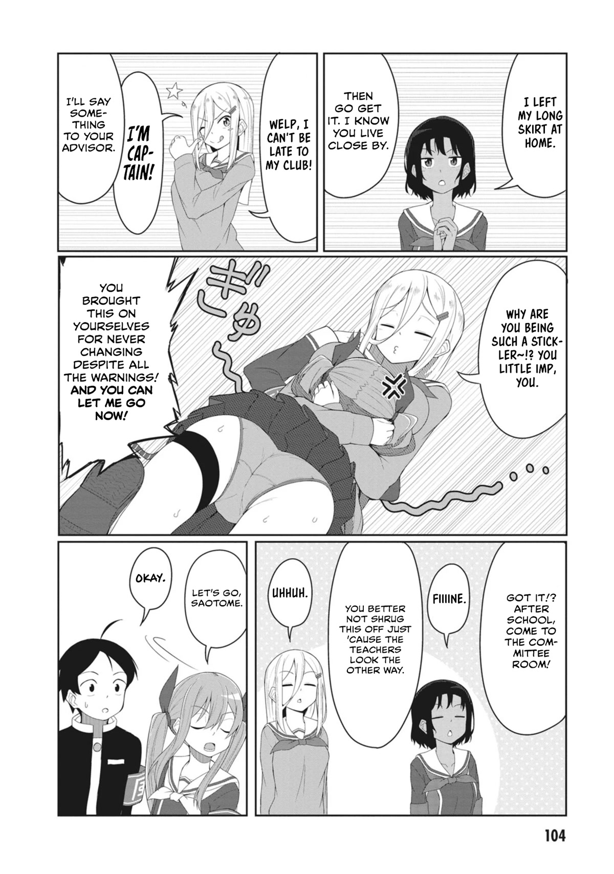 The Hella Weak Disciplinary Committee Chairman, Kaeri-chan Chapter 10 page 6 - Chapter 10