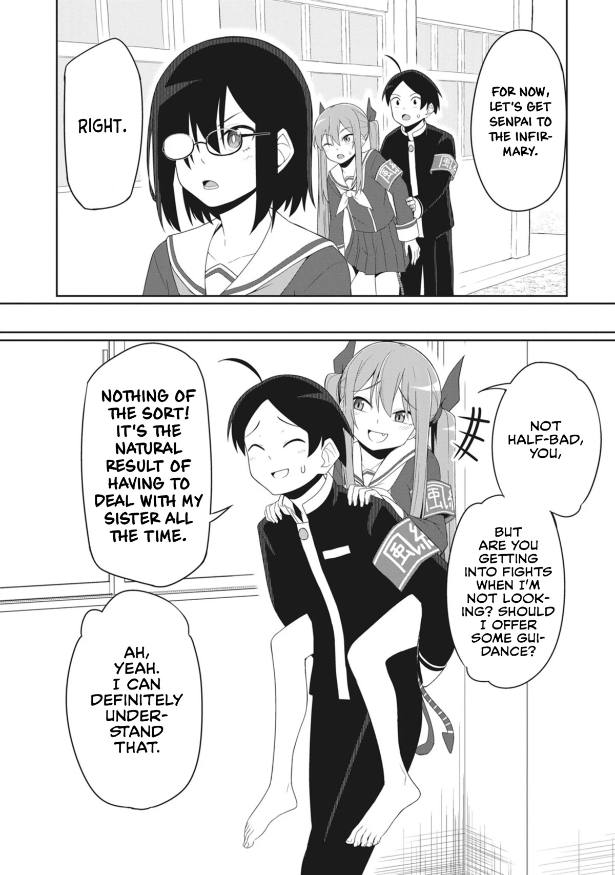 The Hella Weak Disciplinary Committee Chairman, Kaeri-chan Chapter 12 page 16 - Chapter 12