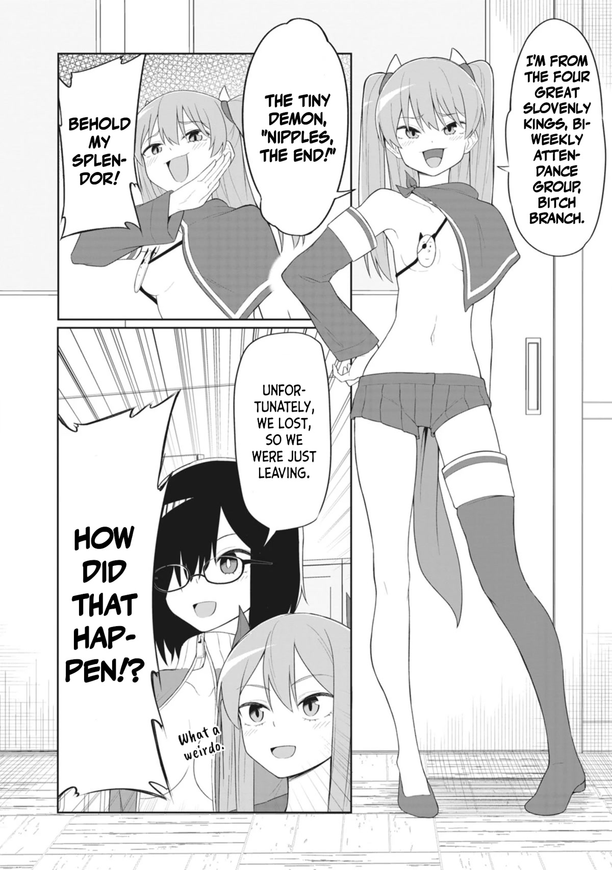 The Hella Weak Disciplinary Committee Chairman, Kaeri-chan Chapter 14 page 12 - Chapter 14