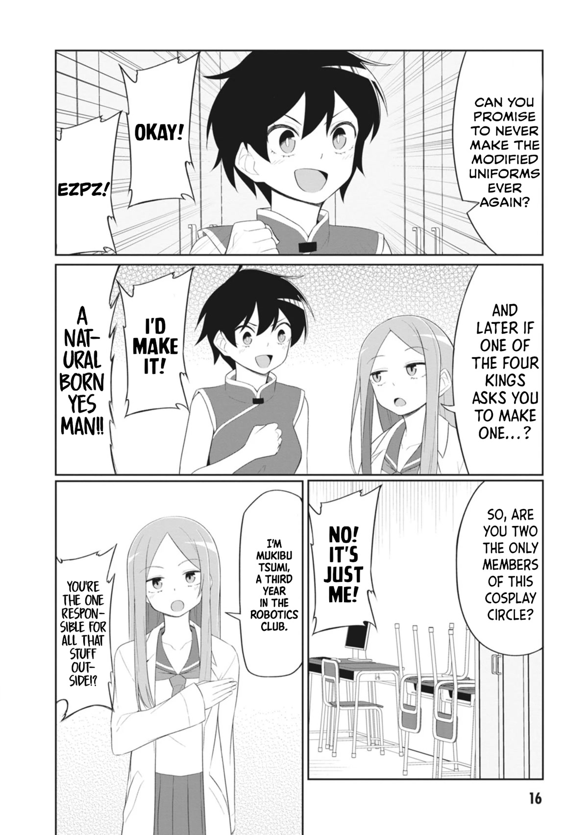 The Hella Weak Disciplinary Committee Chairman, Kaeri-chan Chapter 14 page 2 - Chapter 14