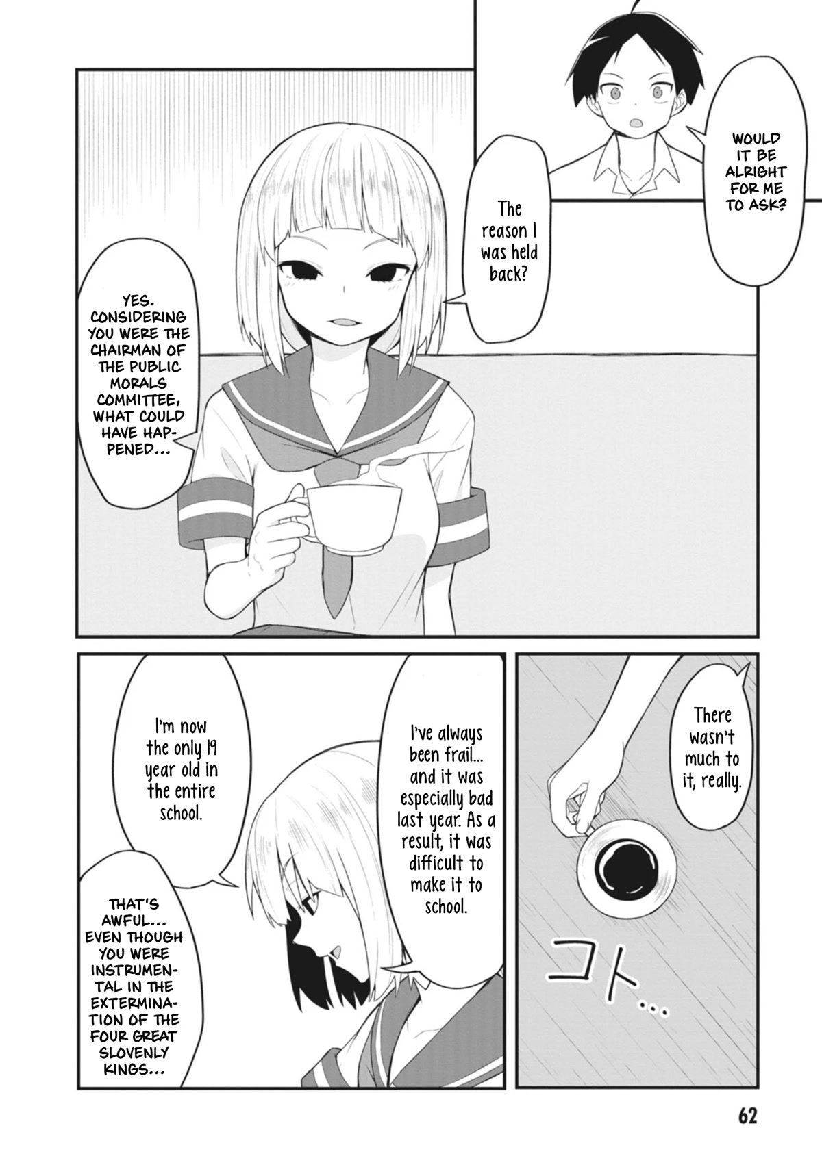The Hella Weak Disciplinary Committee Chairman, Kaeri-chan Chapter 18 page 2 - Chapter 18