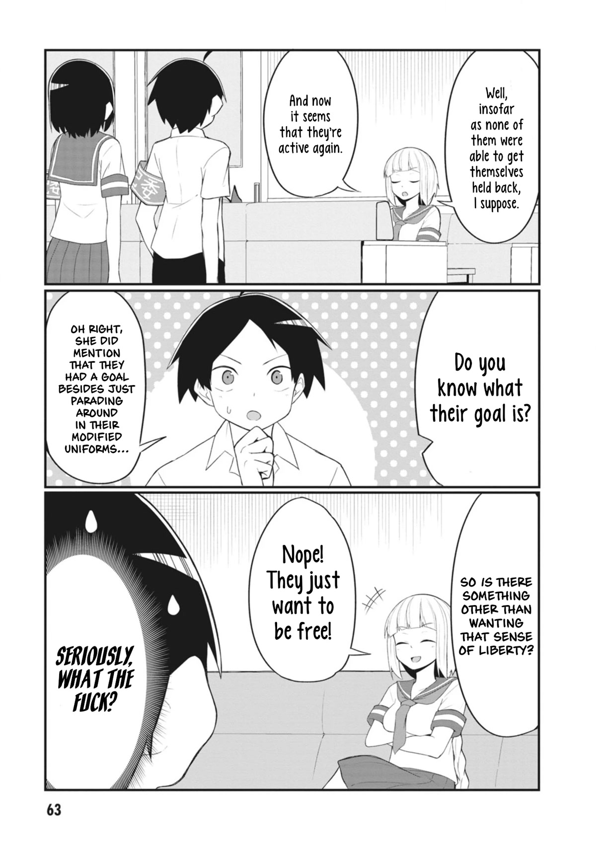 The Hella Weak Disciplinary Committee Chairman, Kaeri-chan Chapter 18 page 3 - Chapter 18