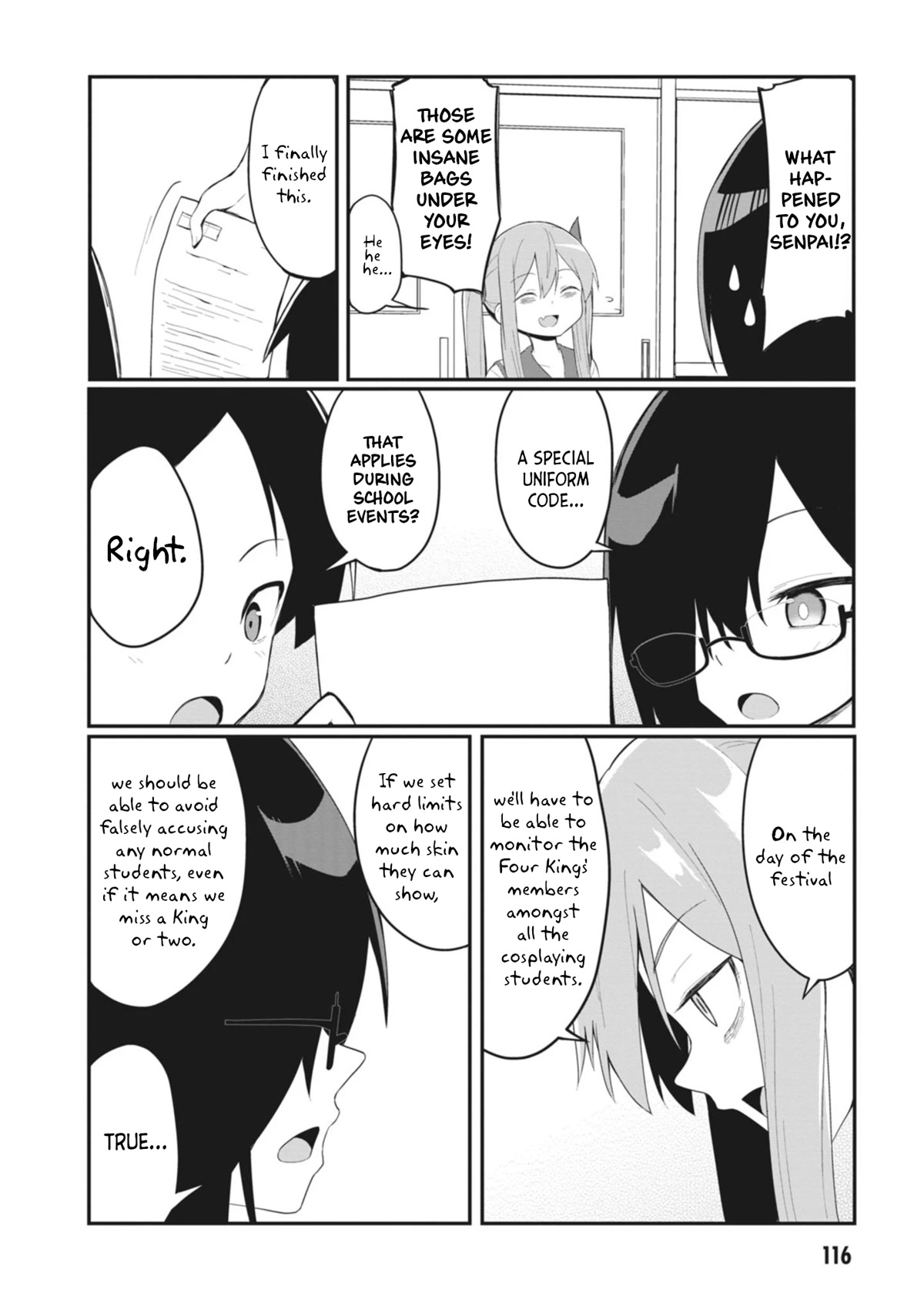 The Hella Weak Disciplinary Committee Chairman, Kaeri-chan Chapter 24 page 2 - Chapter 24