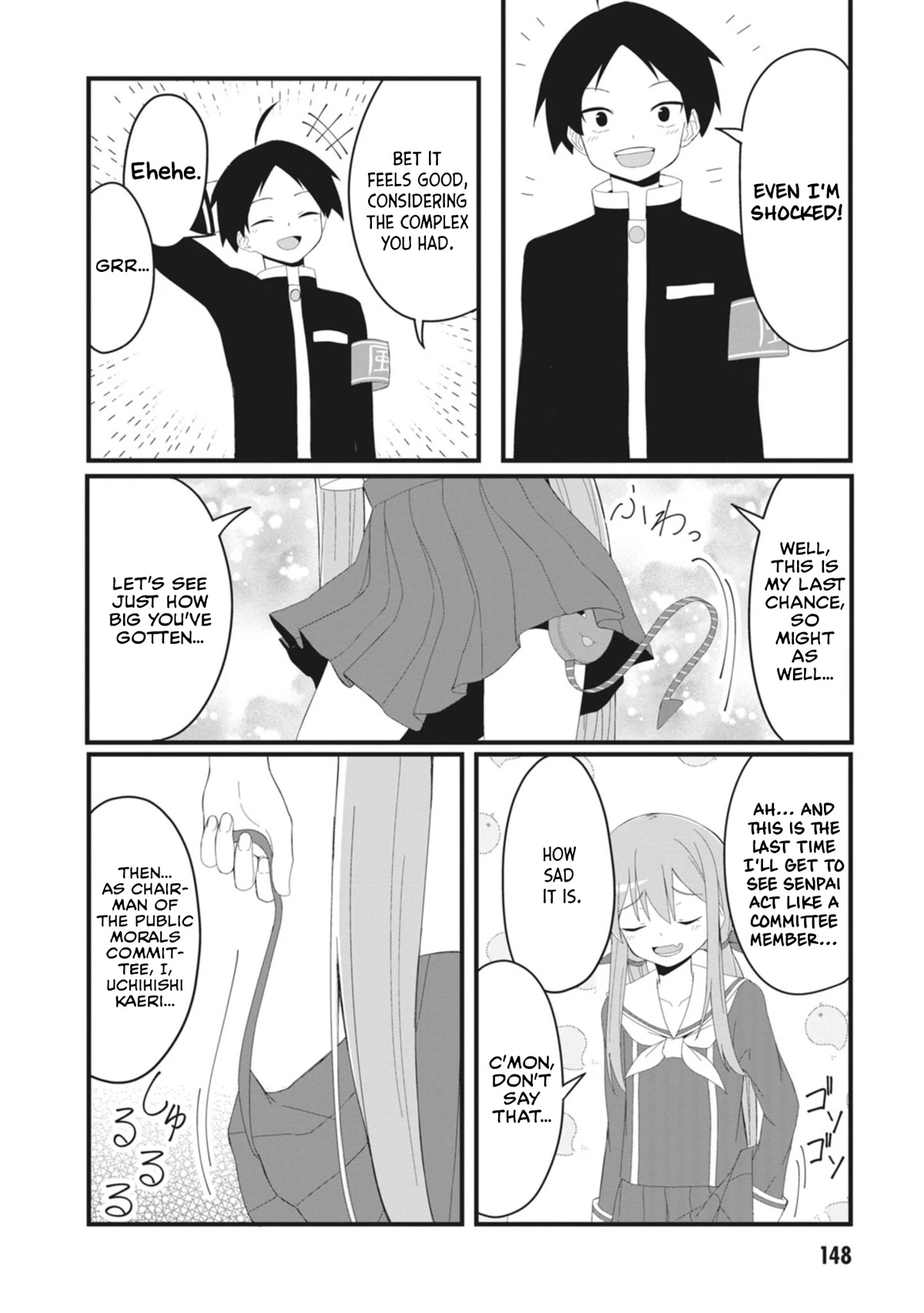 The Hella Weak Disciplinary Committee Chairman, Kaeri-chan Chapter 27 page 8 - Chapter 27 [END]