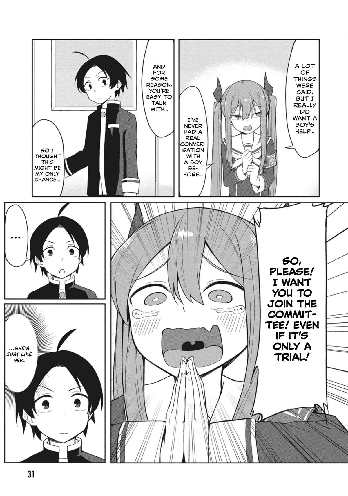 The Hella Weak Disciplinary Committee Chairman, Kaeri-chan Chapter 3 page 7 - Chapter 3