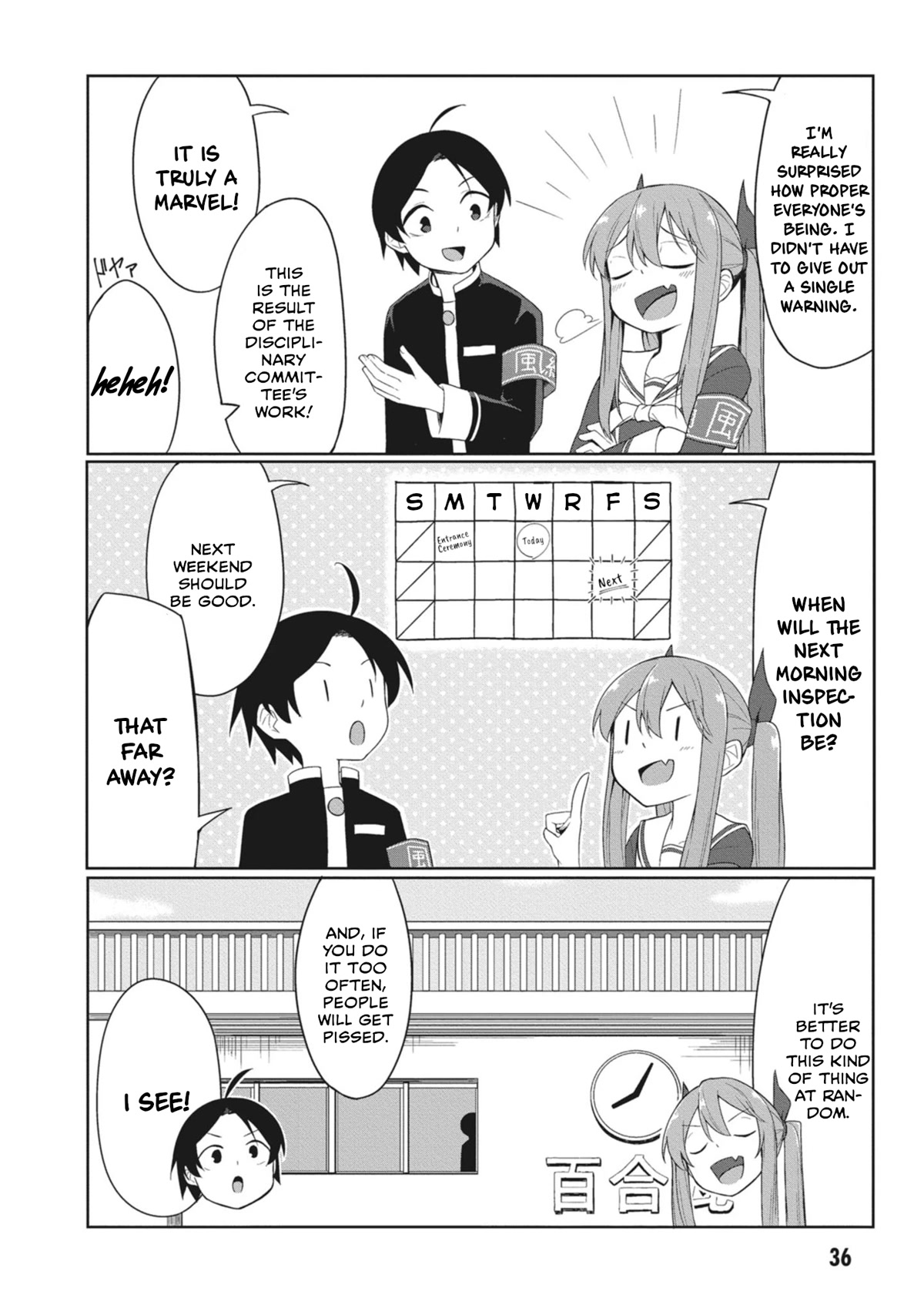 The Hella Weak Disciplinary Committee Chairman, Kaeri-chan Chapter 4 page 2 - Chapter 4