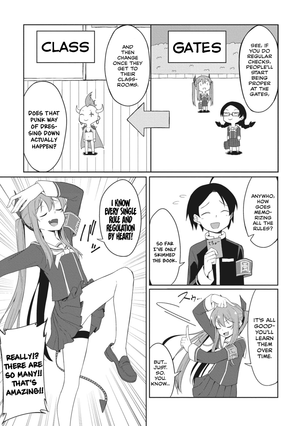 The Hella Weak Disciplinary Committee Chairman, Kaeri-chan Chapter 4 page 3 - Chapter 4