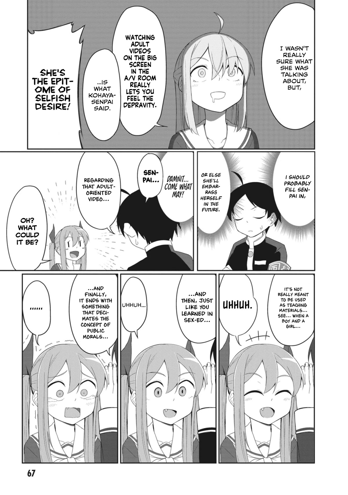 The Hella Weak Disciplinary Committee Chairman, Kaeri-chan Chapter 6 page 7 - Chapter 6