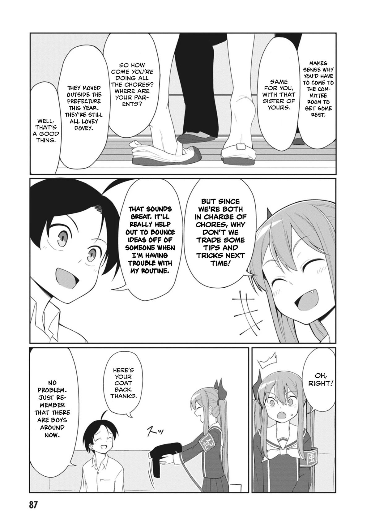 The Hella Weak Disciplinary Committee Chairman, Kaeri-chan Chapter 8 page 7 - Chapter 8