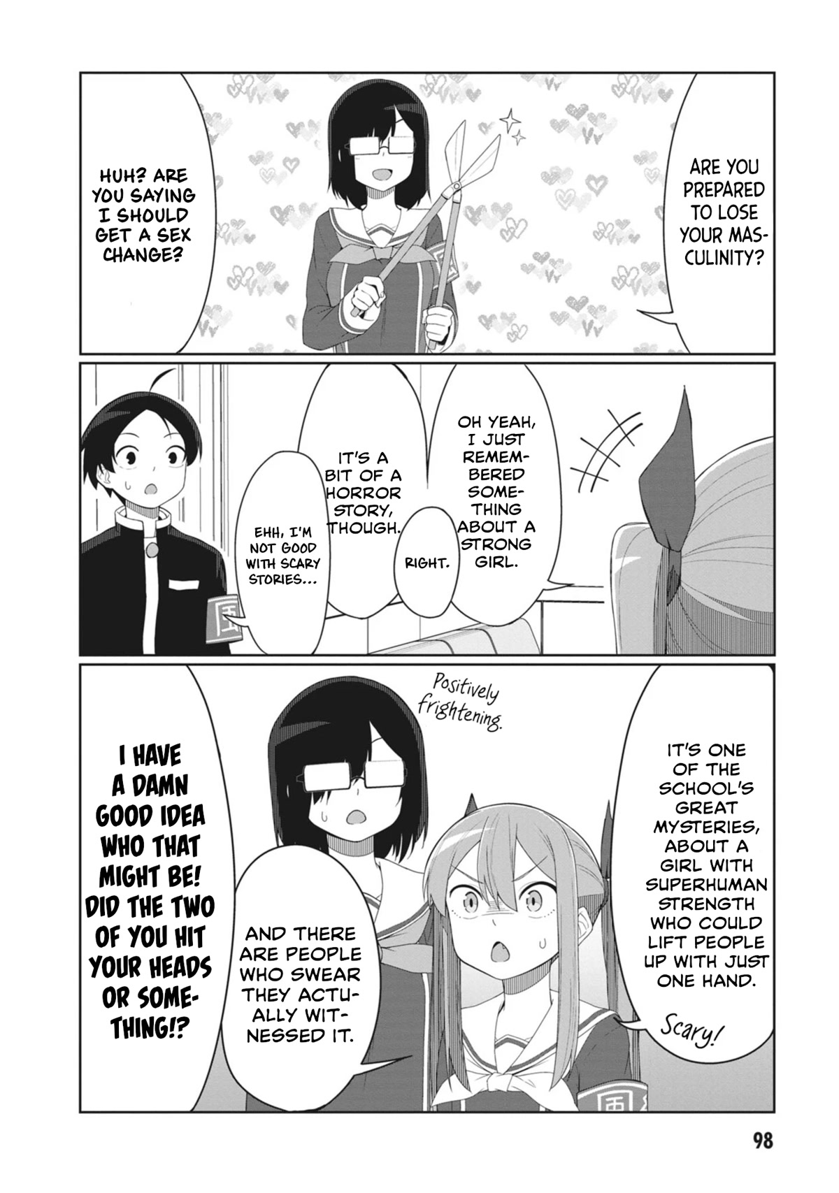 The Hella Weak Disciplinary Committee Chairman, Kaeri-chan Chapter 9 page 8 - Chapter 9