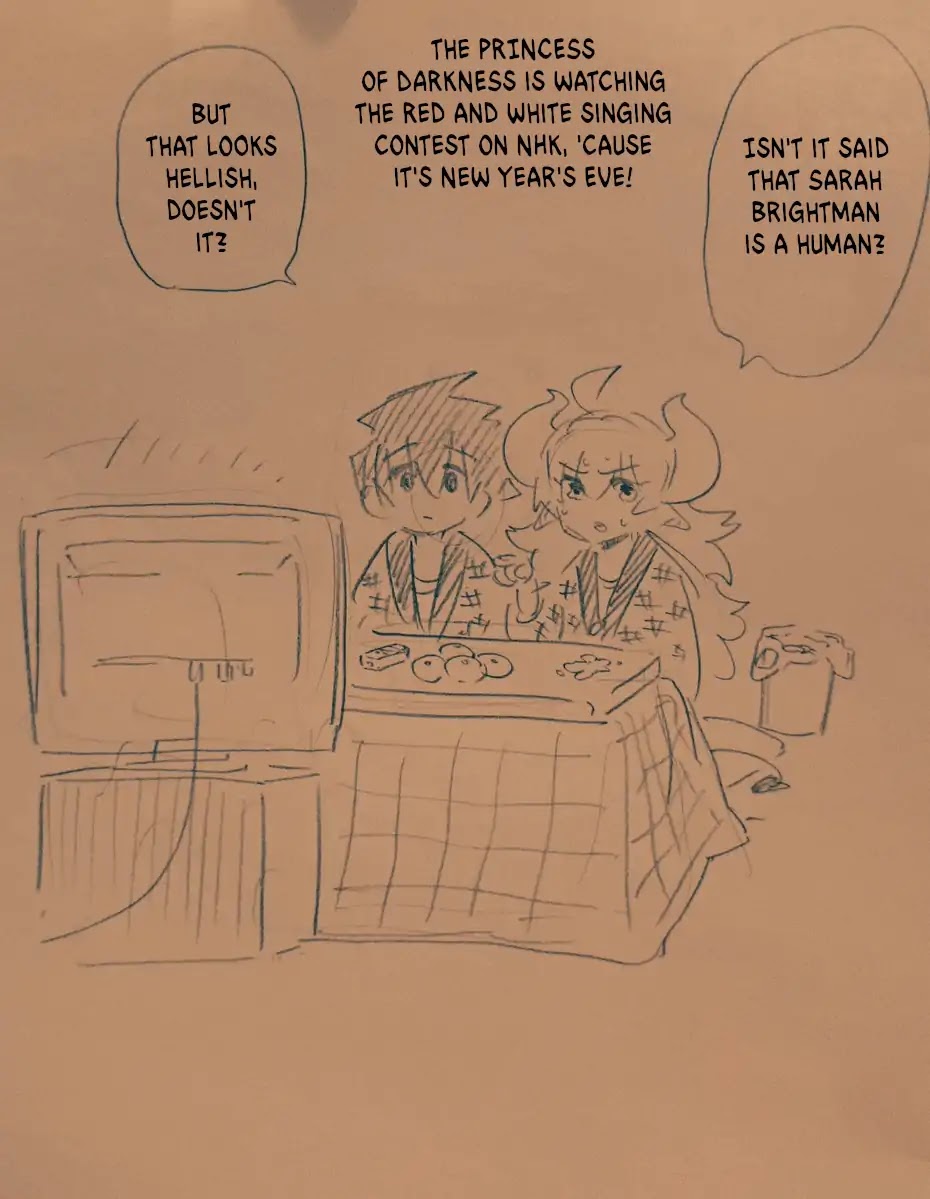The Hero and the Demon King's Romcom Chapter 9.1 page 3 - Chapter 9.1: Extra Chapter - Hero, the Princess of Darkness & the New Year