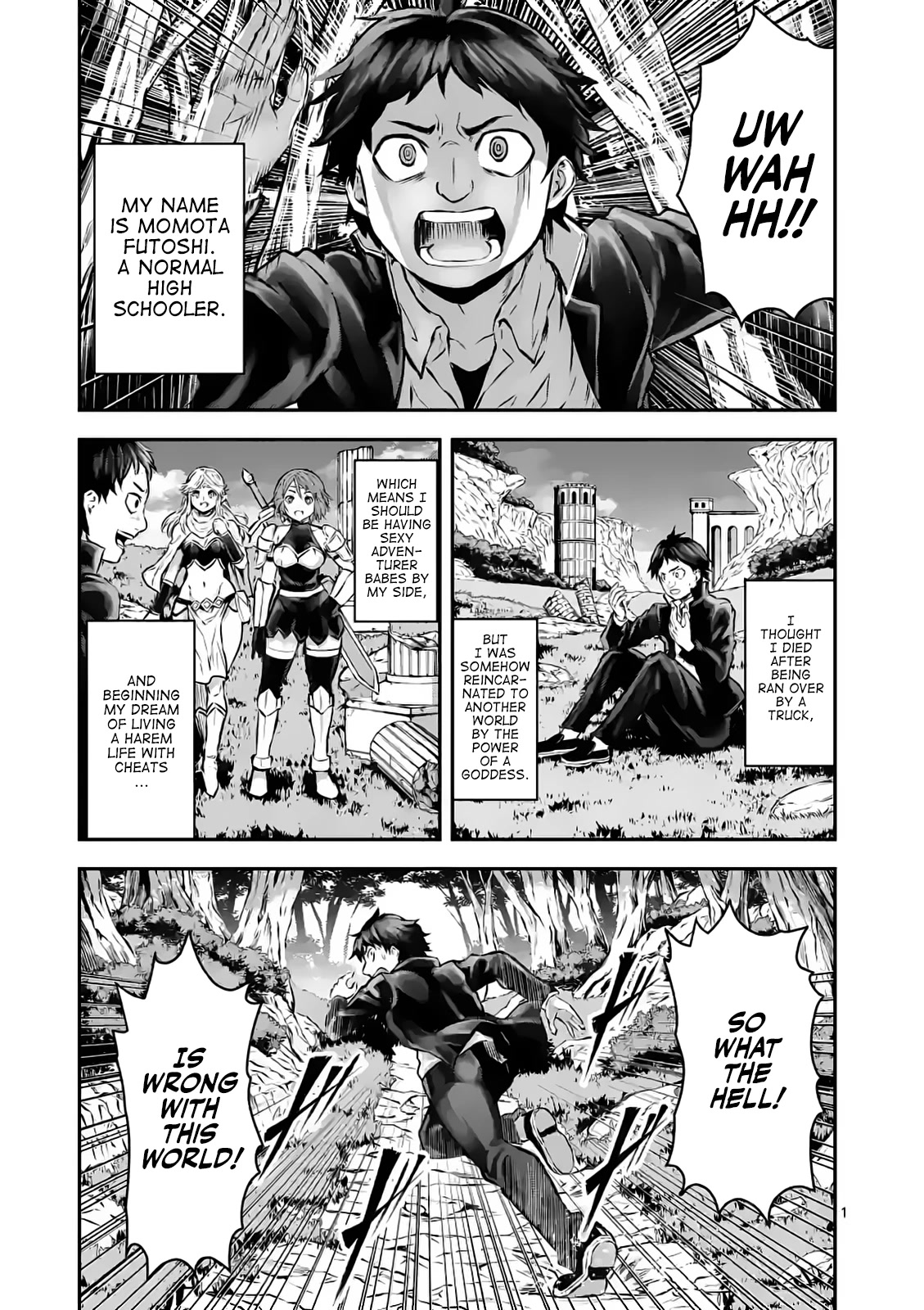 The Hero Is Dead! - Land of the Gods Chapter 1 page 1 - Chapter 1: Reincarnated To Another World
